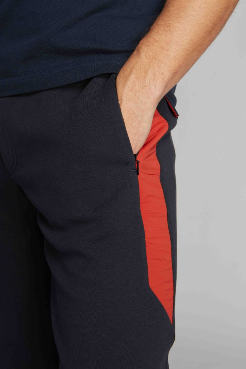 Blu Navy Uomo Pantaloni İn Felpa