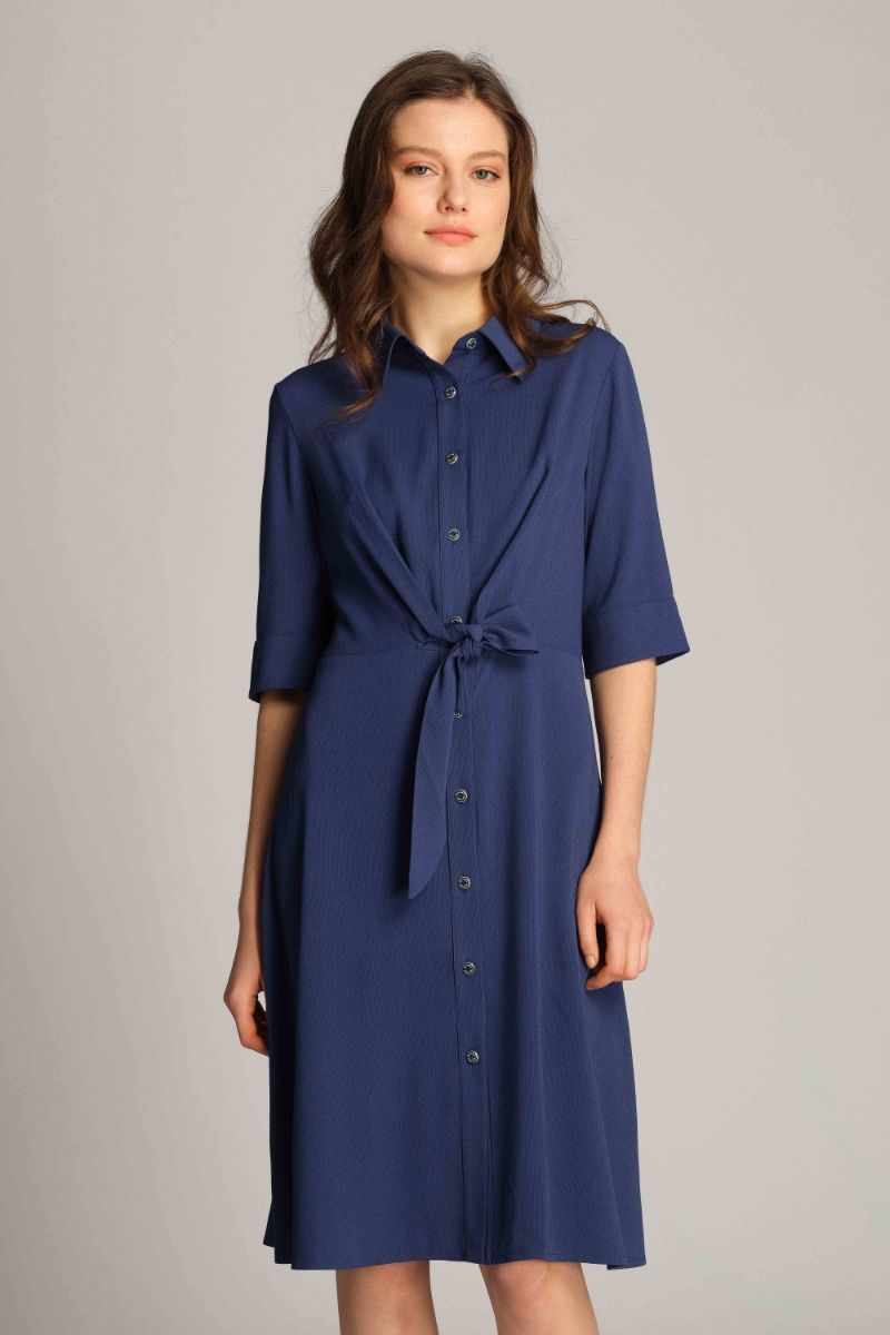 Navy Blue Woman Dress 