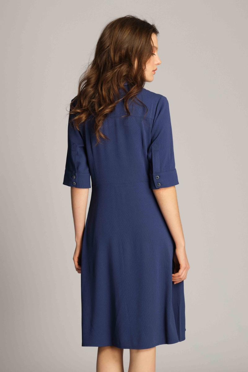 Navy Blue Woman Dress 