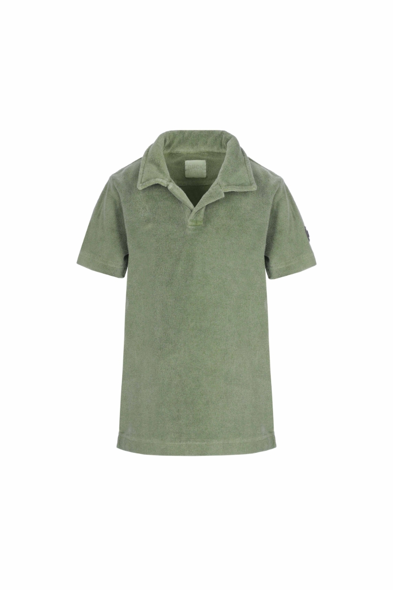 Koyu Yeşil Çocuk Polo Tişört