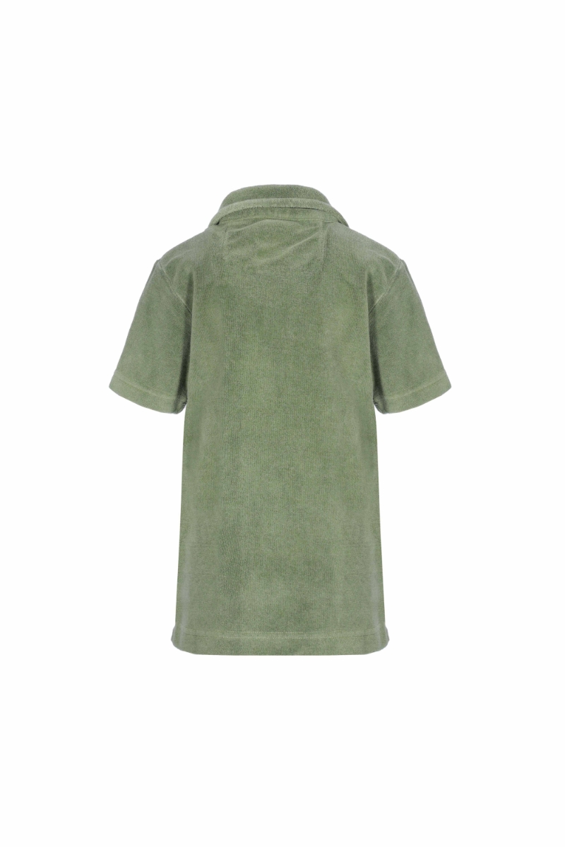 Koyu Yeşil Çocuk Polo Tişört