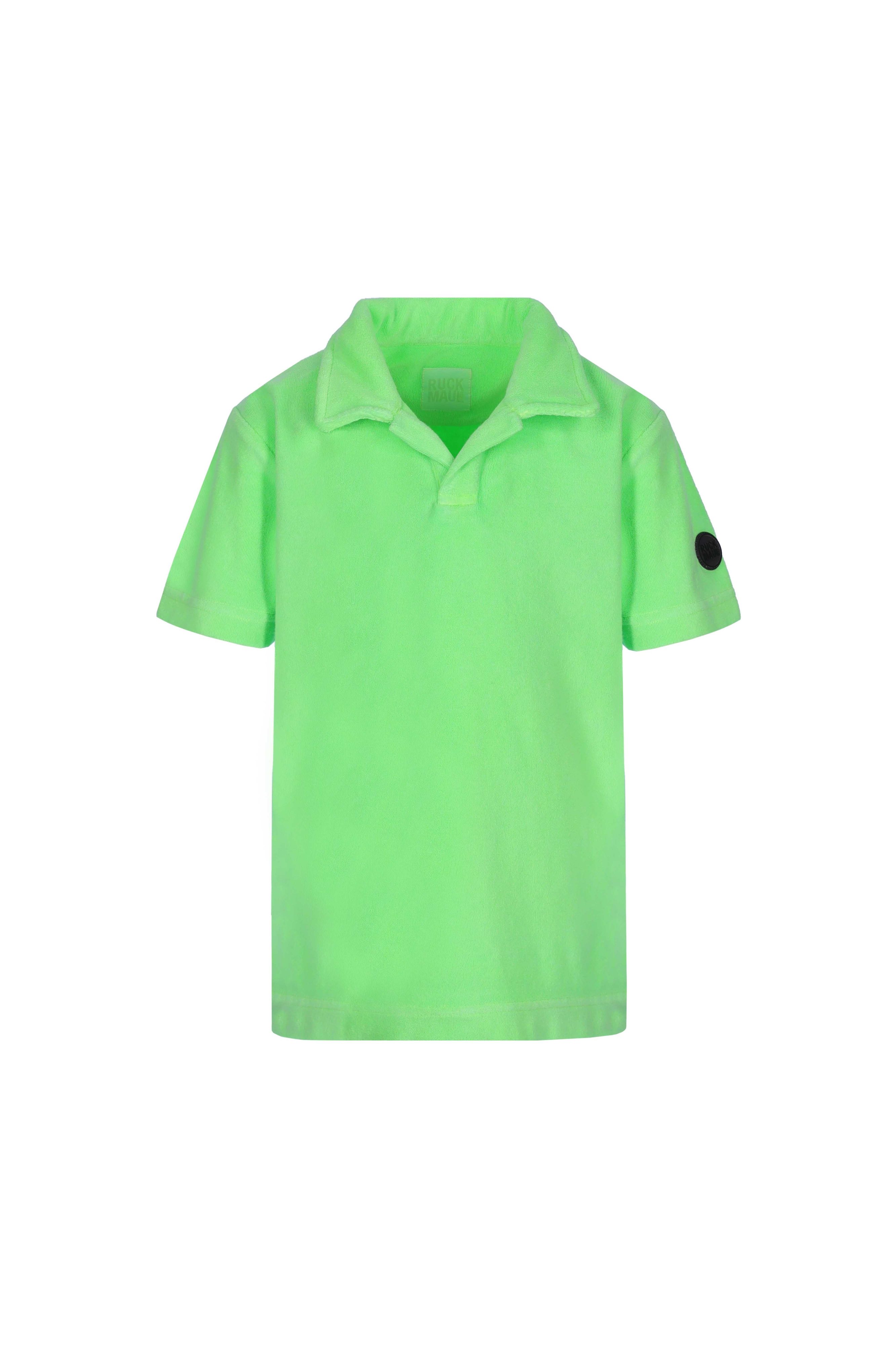 Neon Yeşil Çocuk Polo Tişört