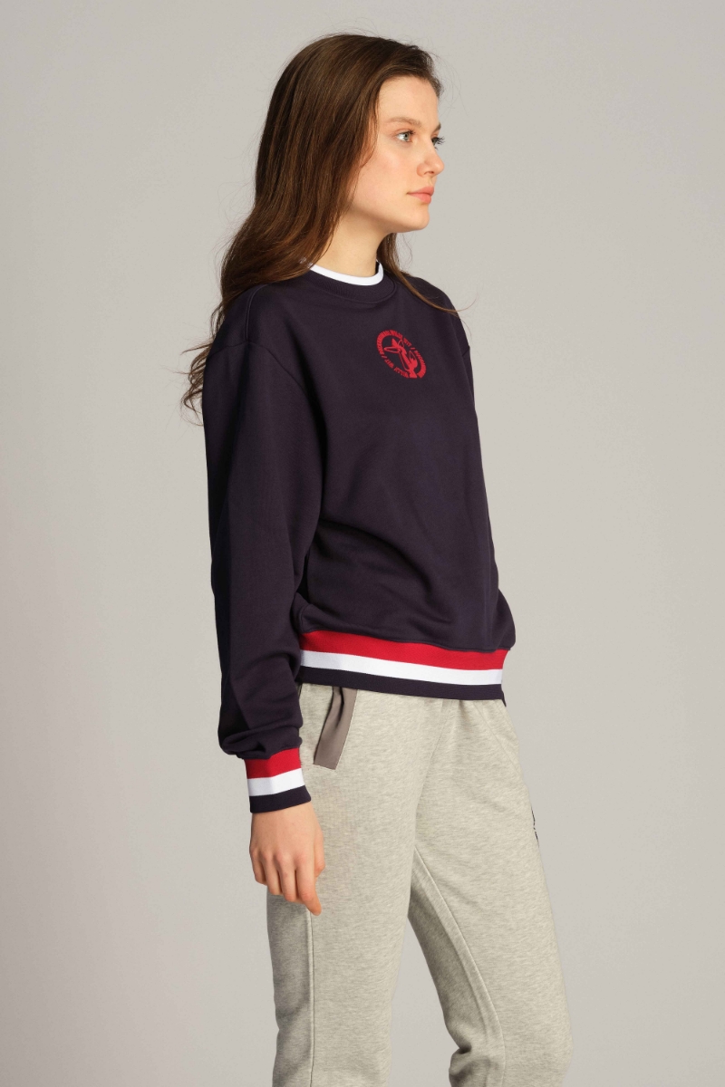 Lacivert Kadın Sweatshirt