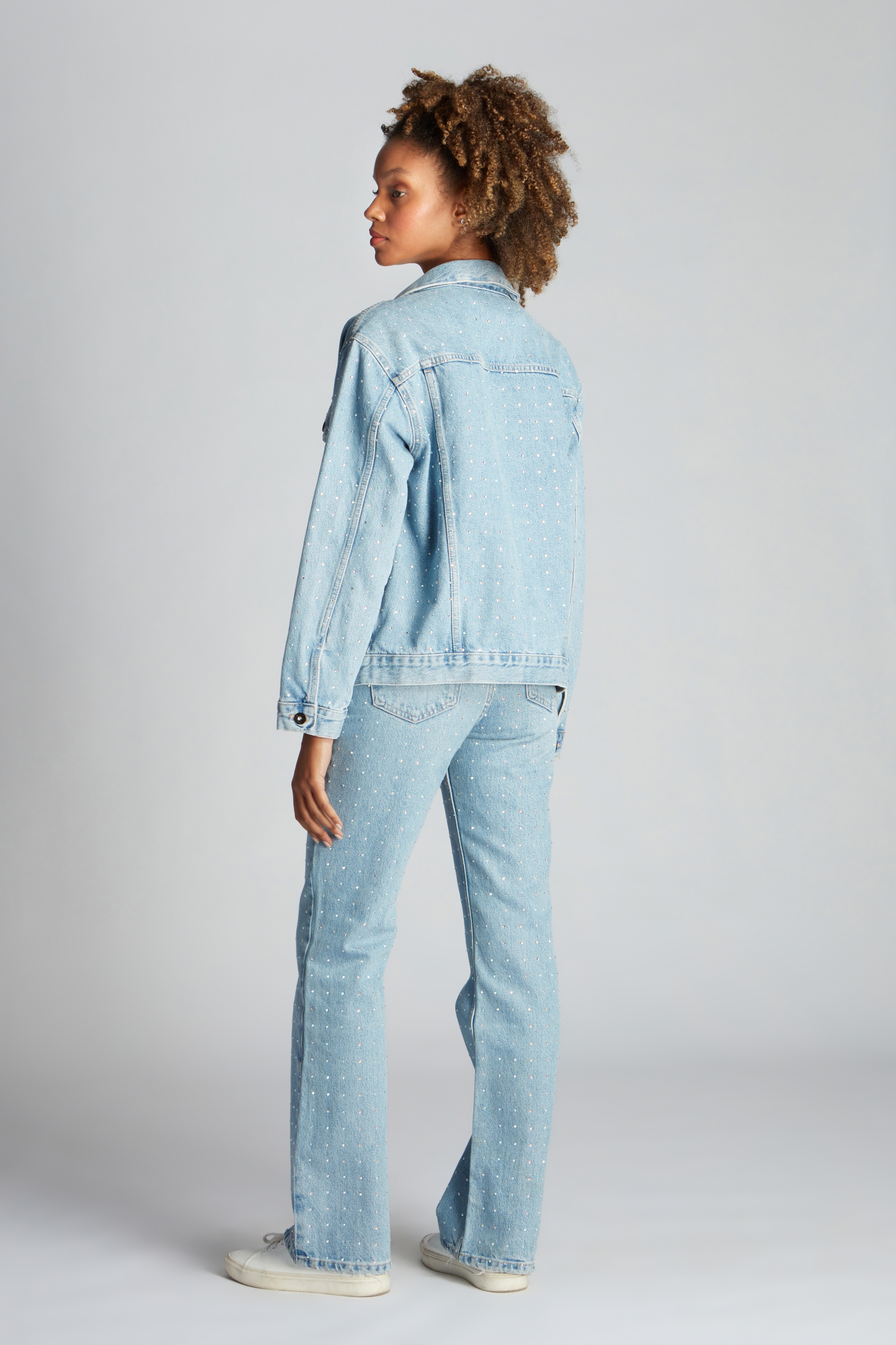 Light Blue Woman Denim Pants 