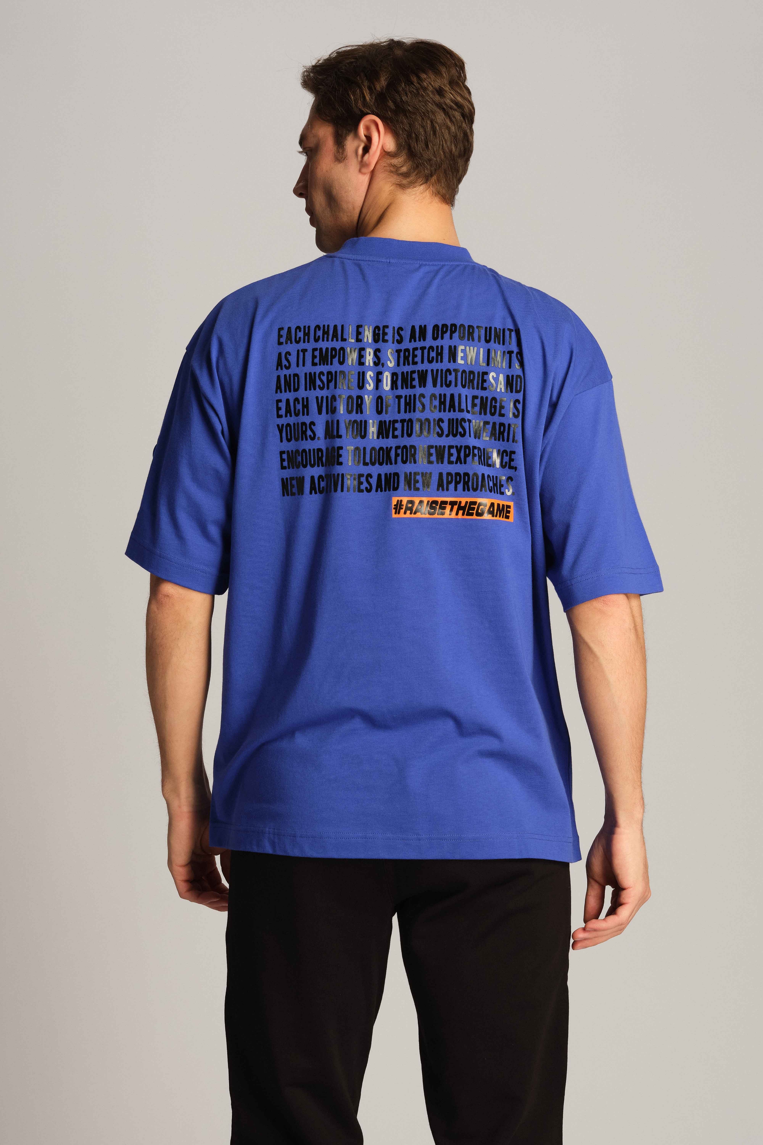 Racing Blue Men T-shirt 
