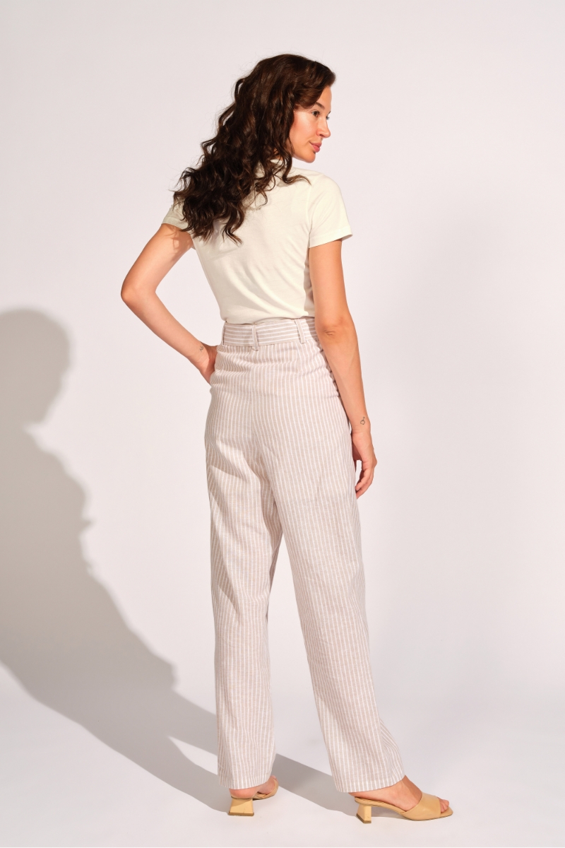 Marrone Chiaro Donna Pantaloni