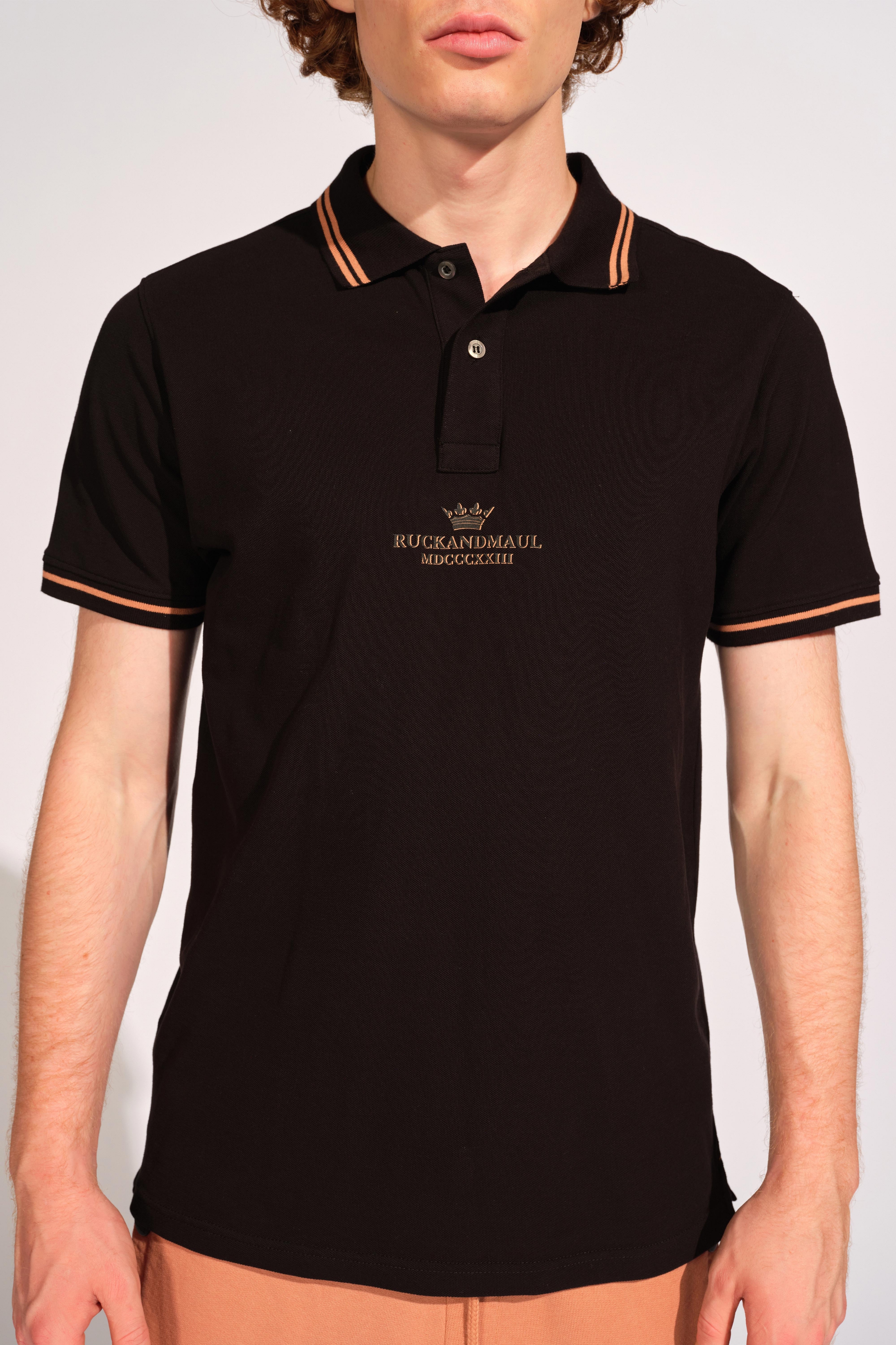 Schwarz Mann Polo-t-shirt