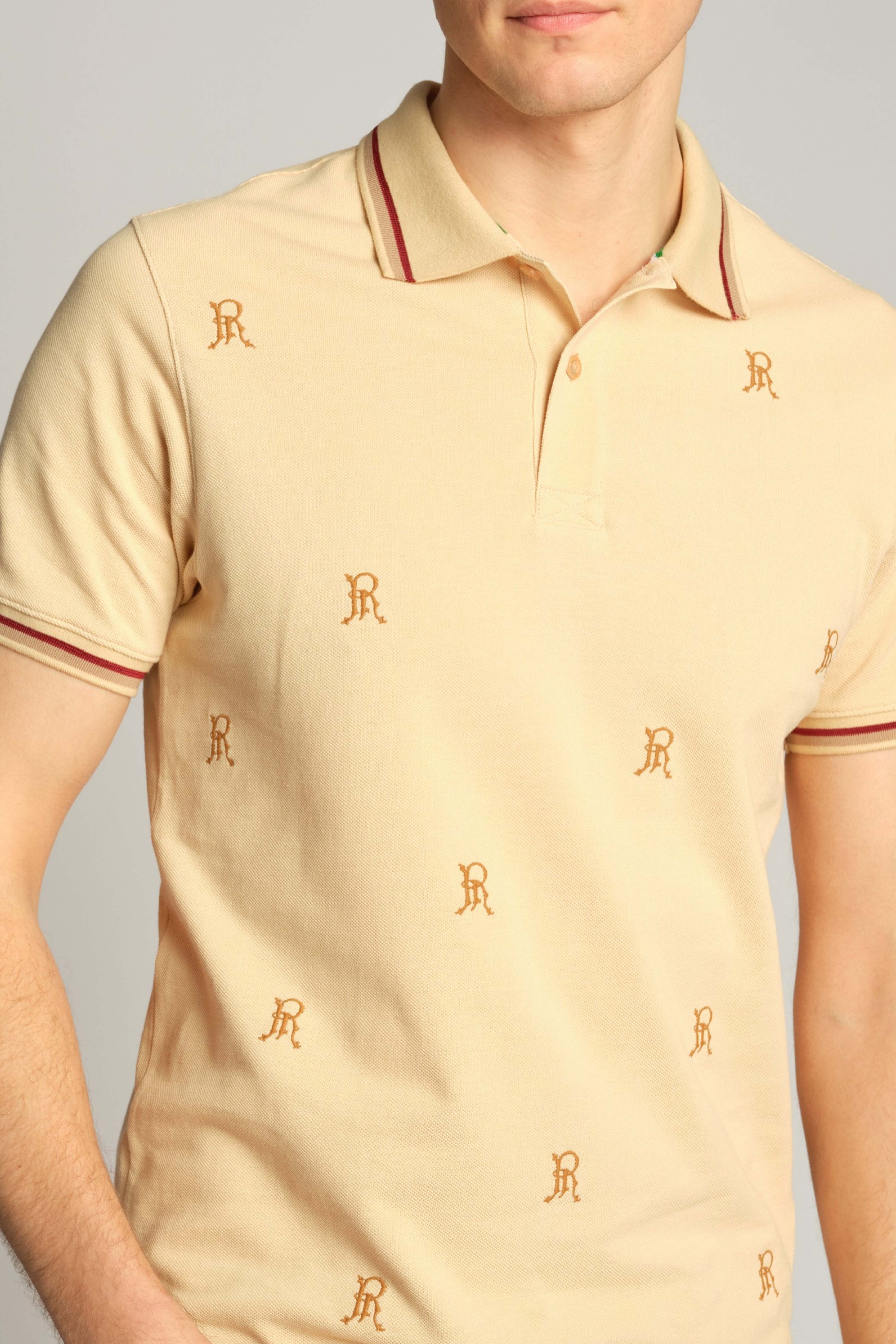 Beige Mann Polo-t-shirt