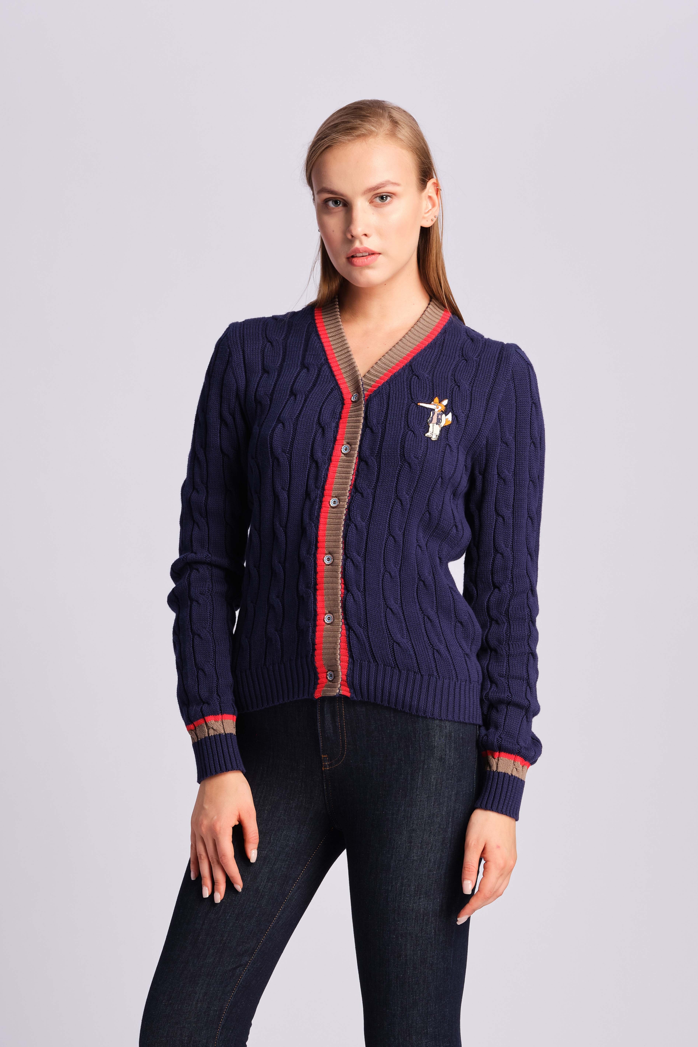 Blu Navy Donna Cardigan