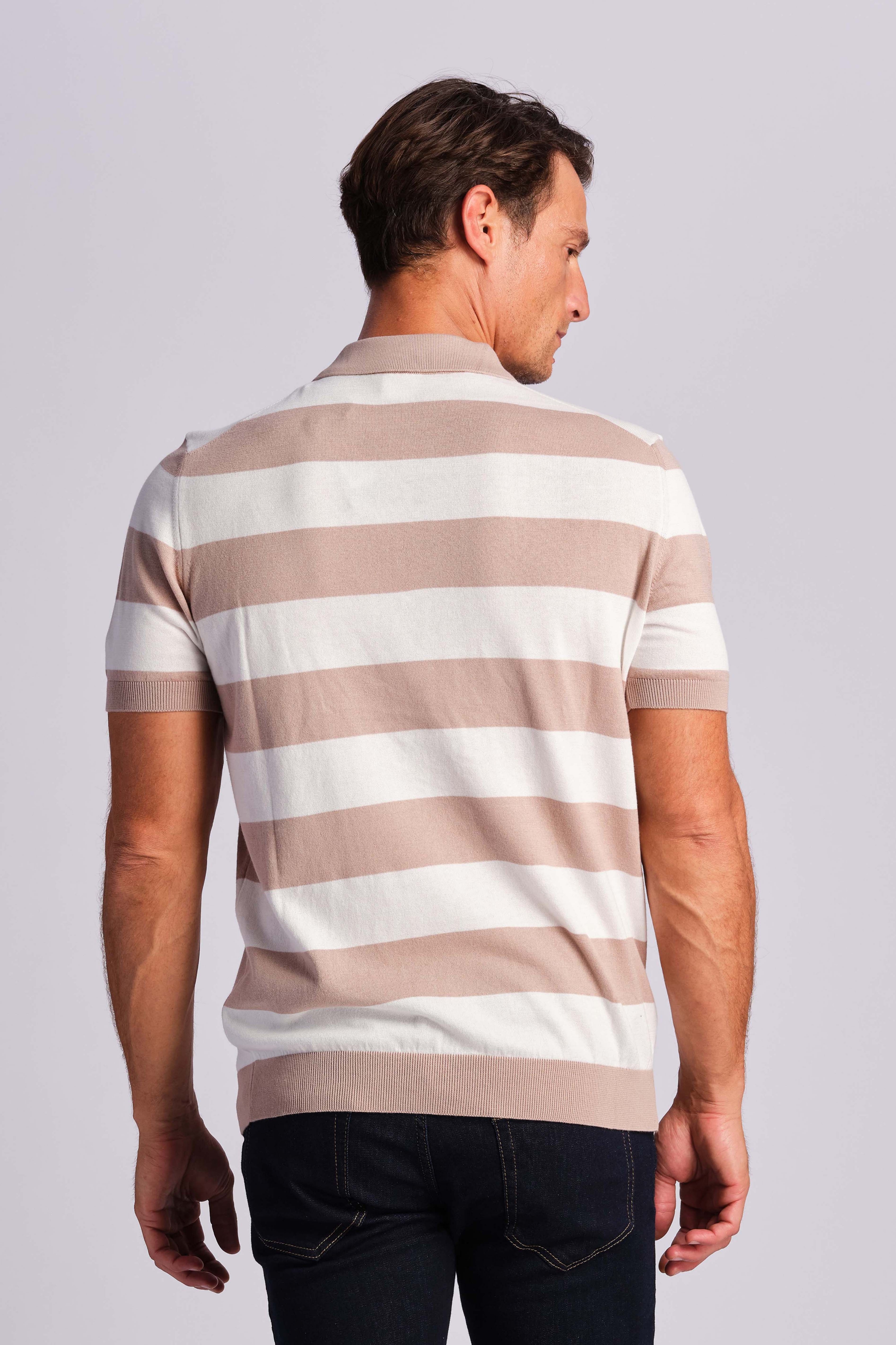 Ligt Taupe Men Polo T-shirt 