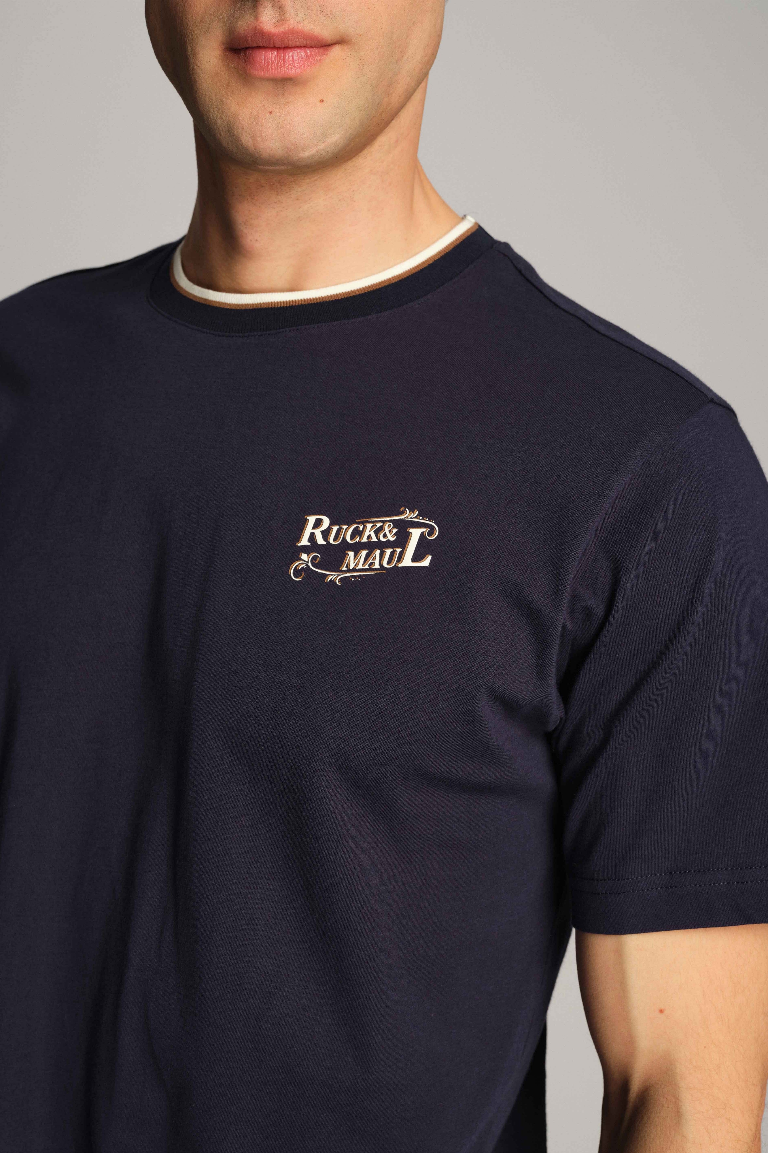 Navy Blue Men T-shirt 