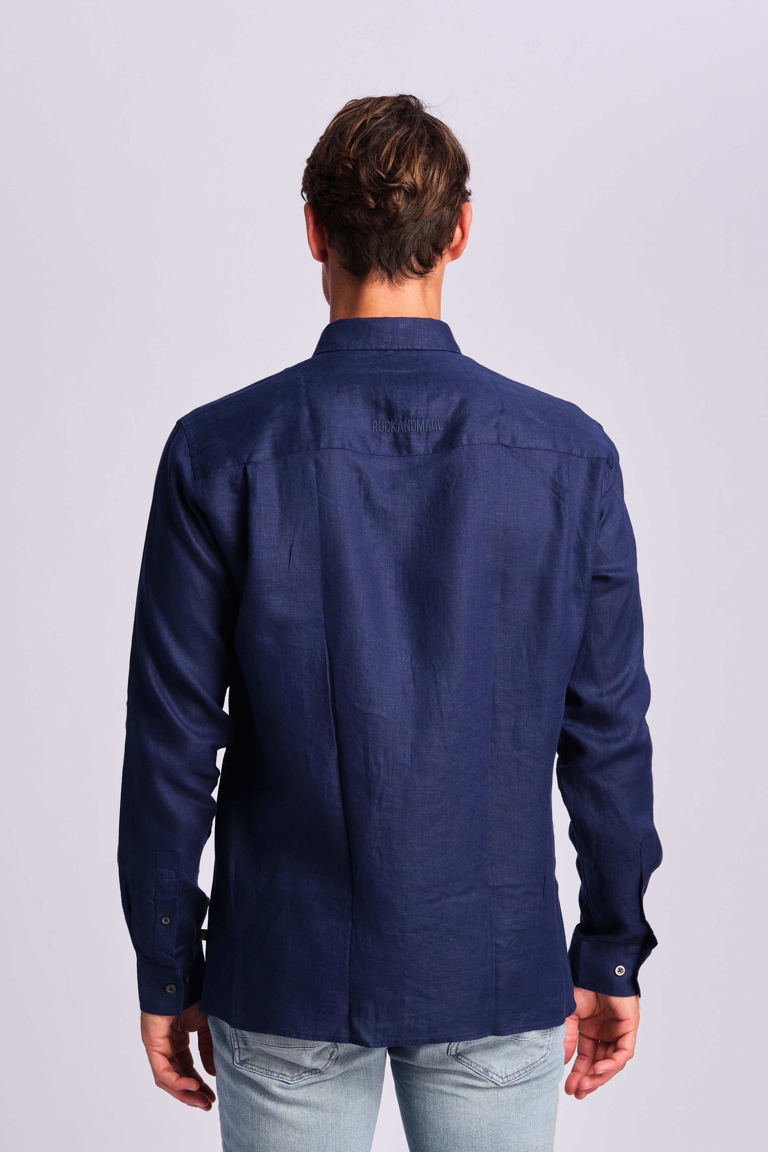 Navy Blue Men Shirt 