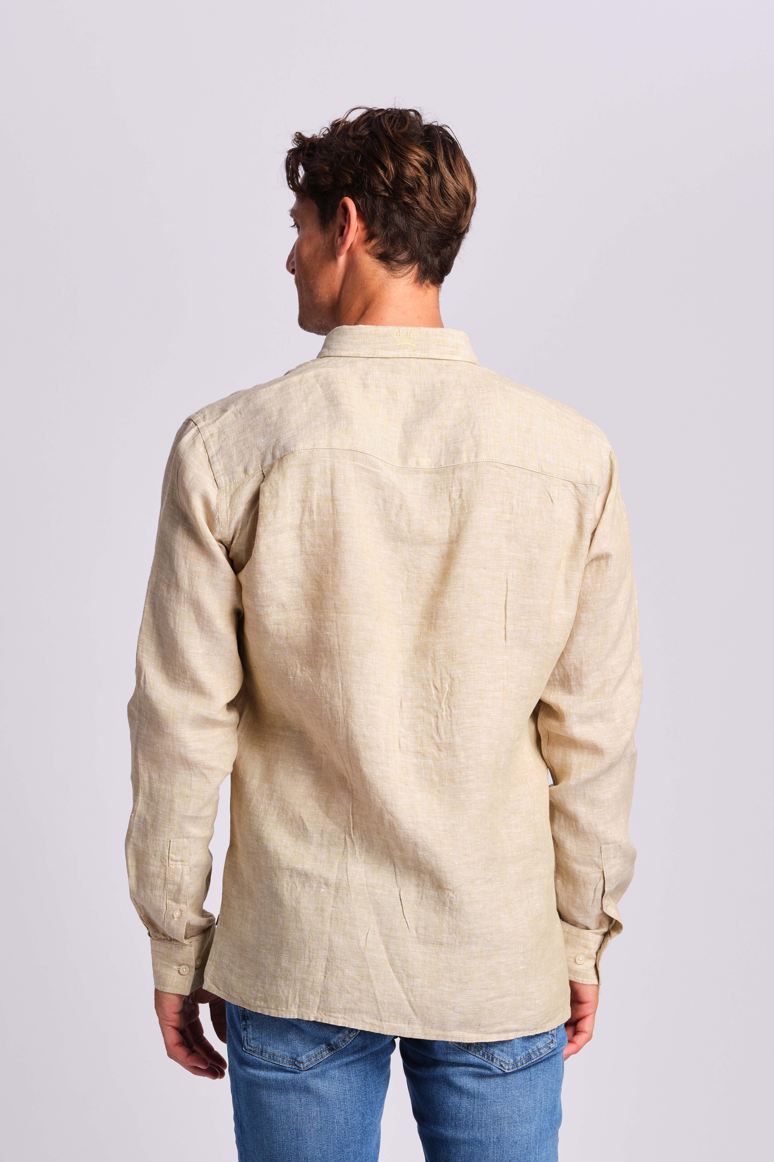 Ligt Taupe Men Shirt 