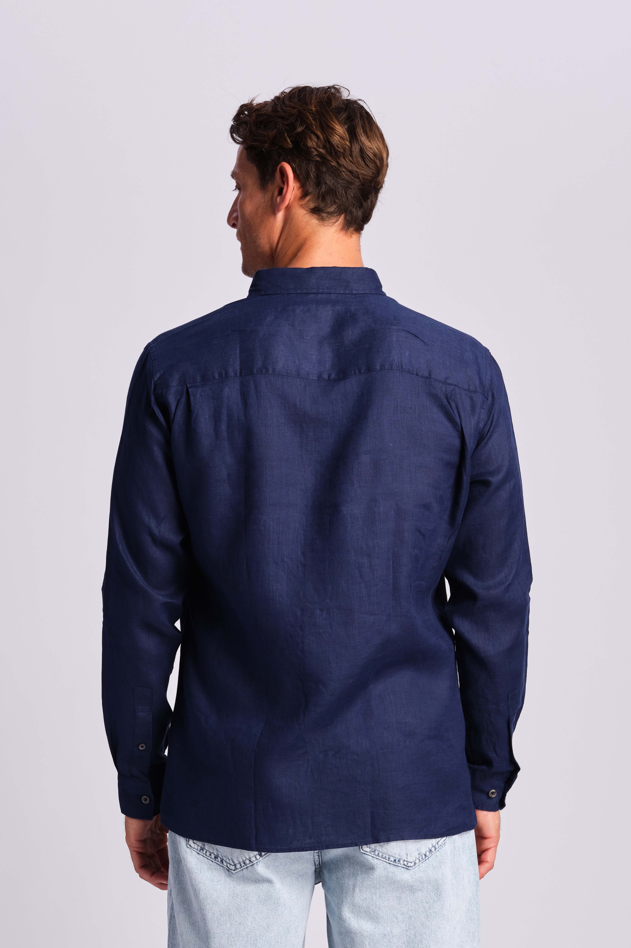 Navy Blue Men Shirt 