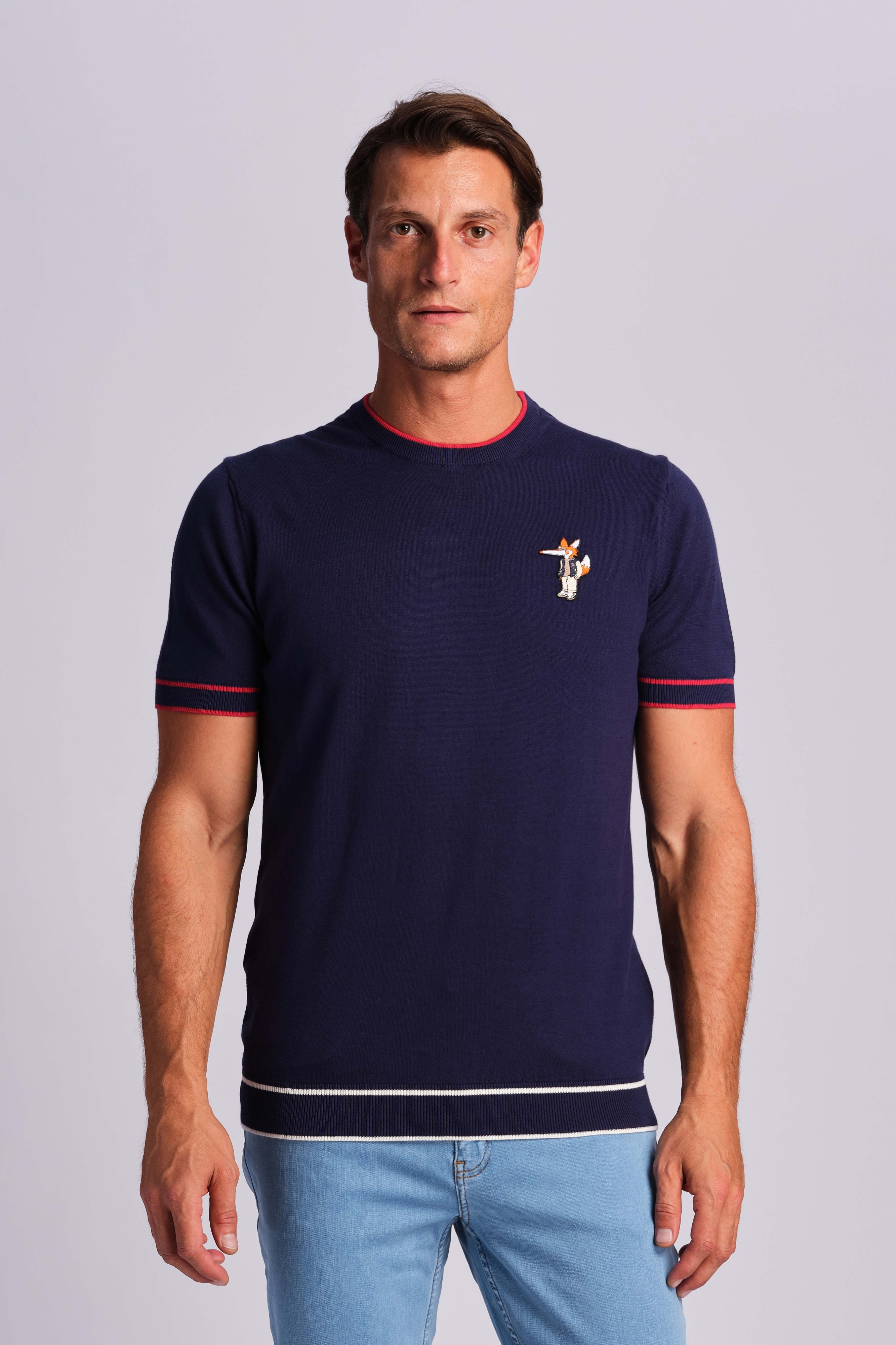 Navy Blue Men T-shirt 