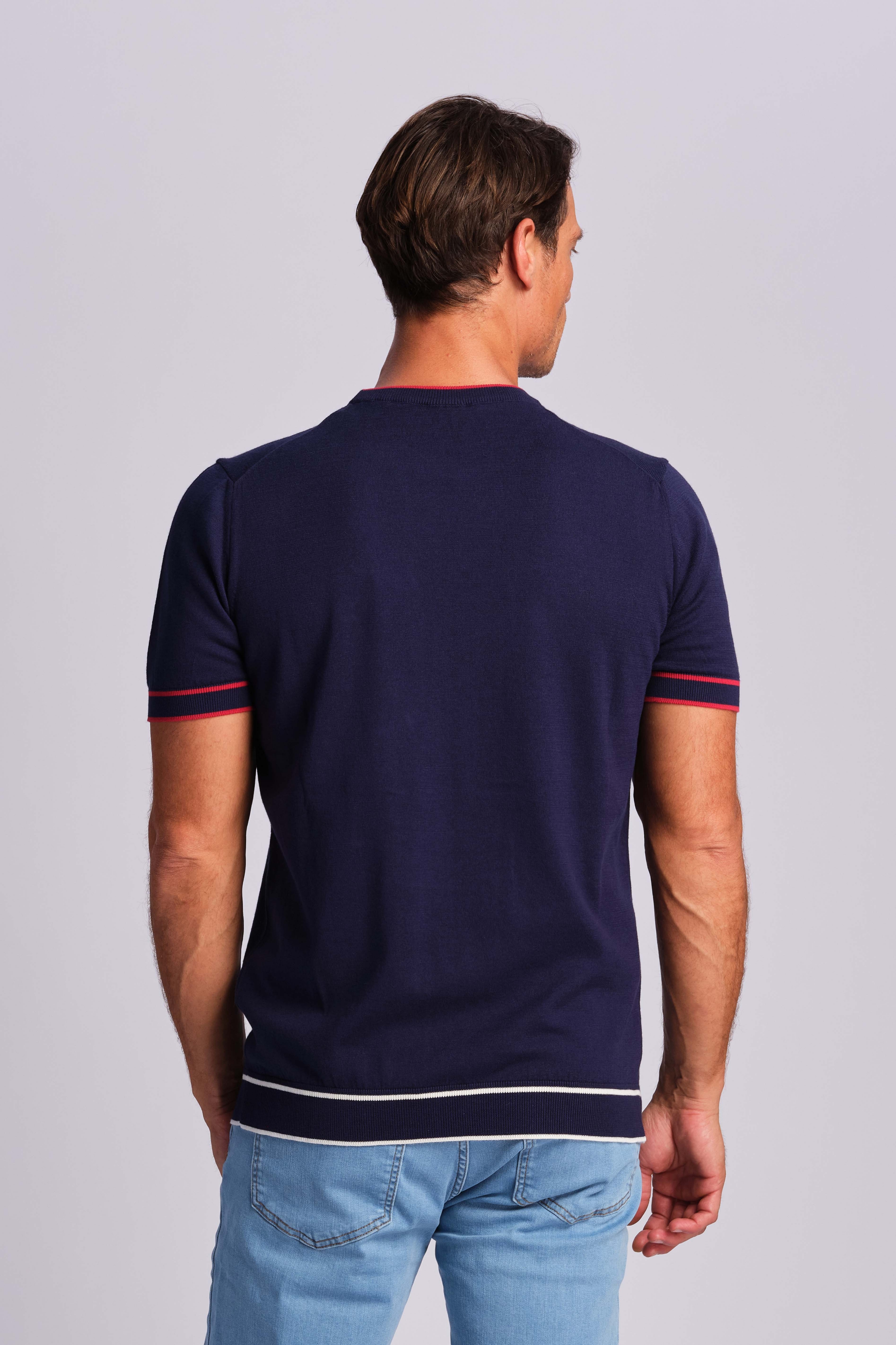 Navy Blue Men T-shirt 