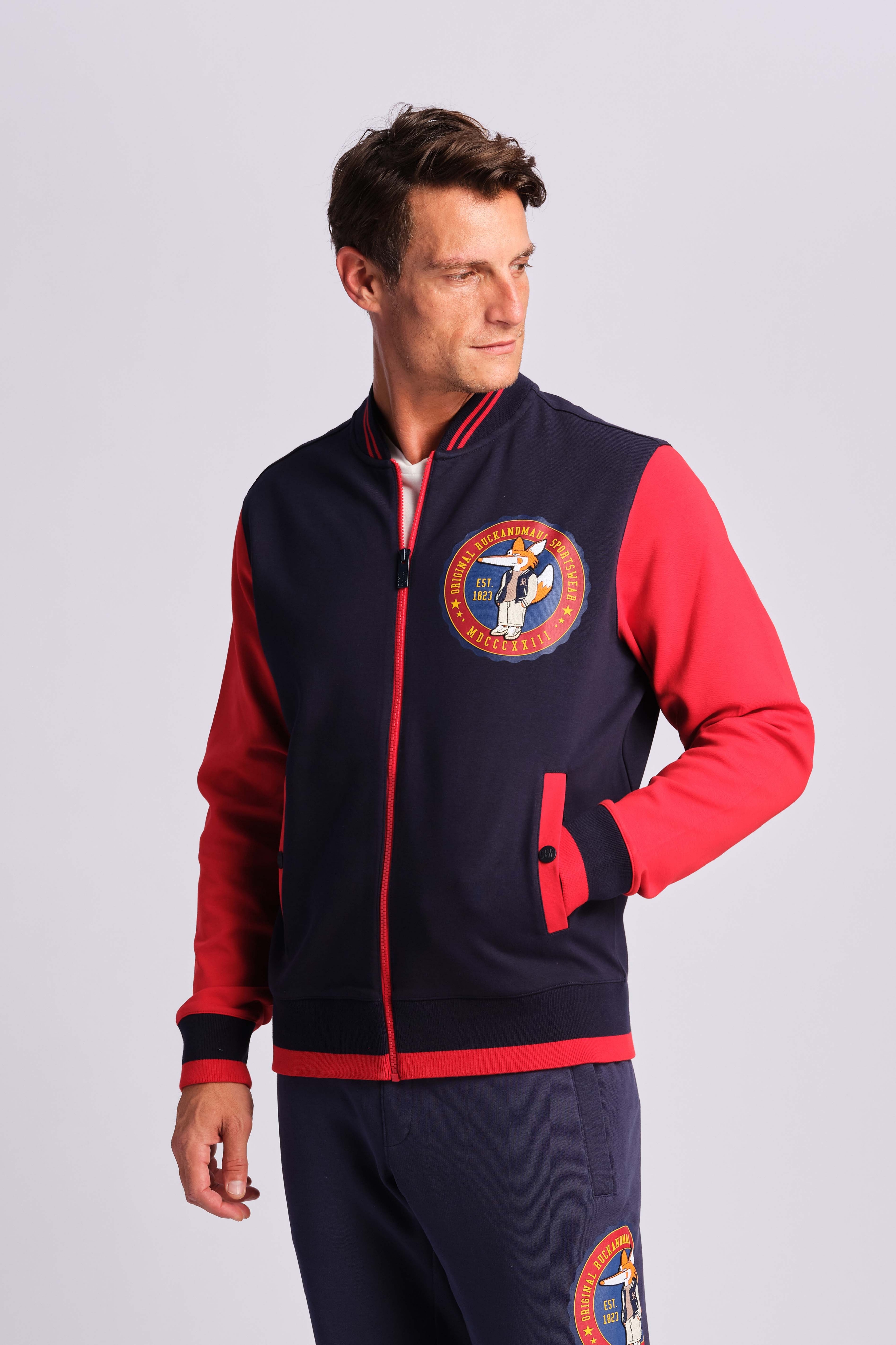 Marineblau Mann Bomberjacke