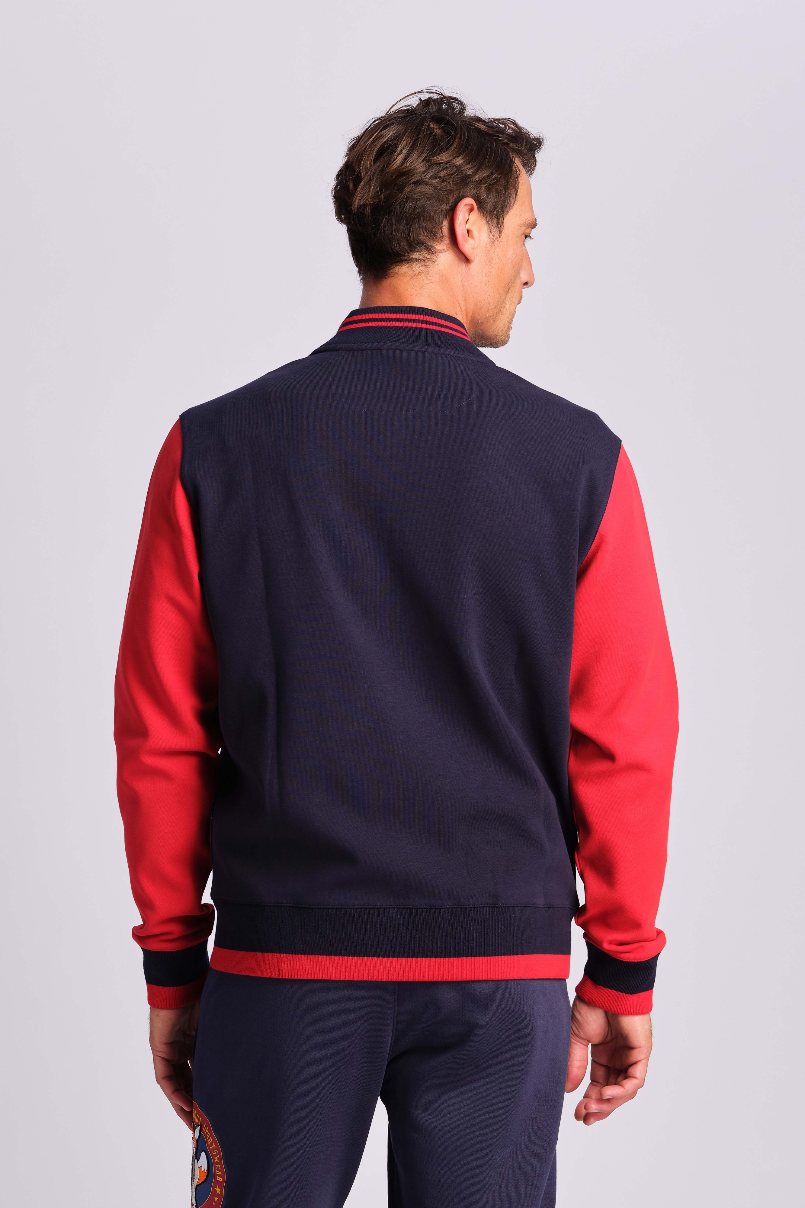 Navy Blue Men Bomber Jacket 