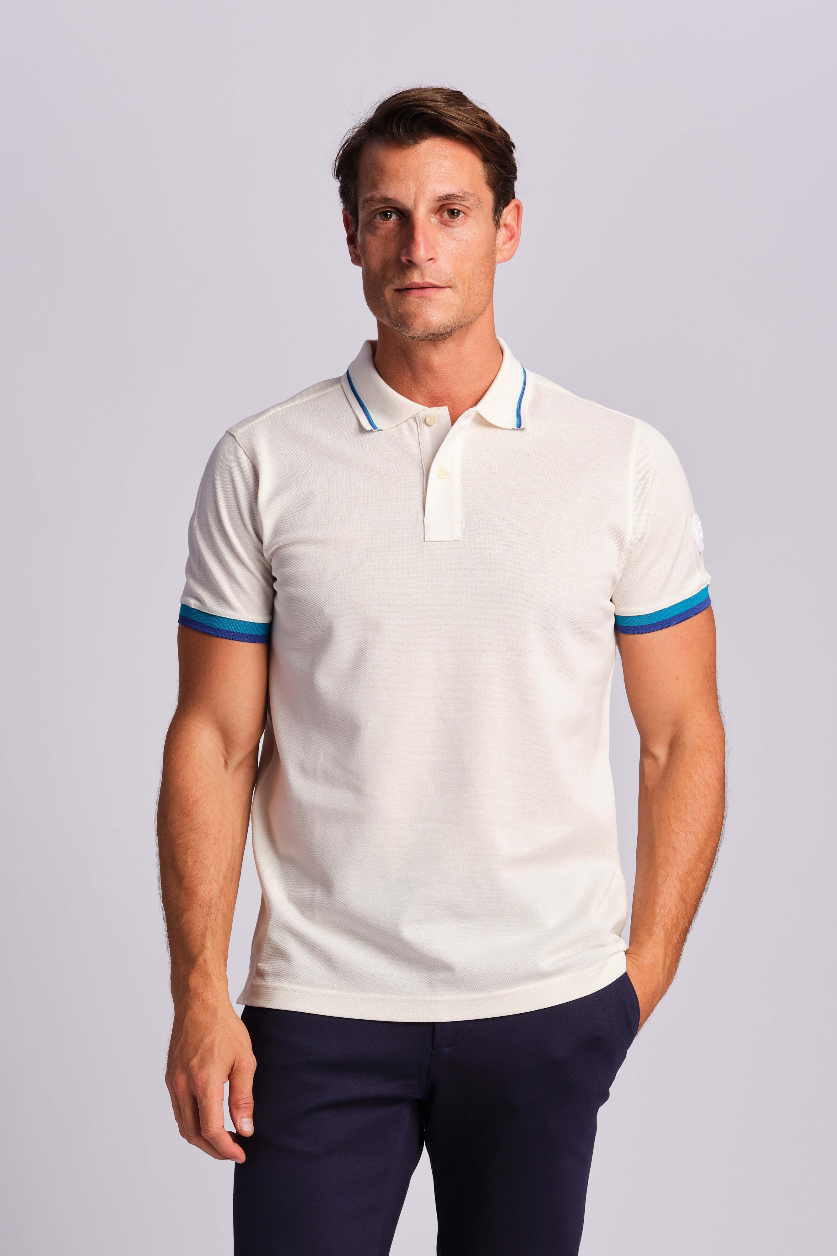 Bianco Sporco Uomo Polo