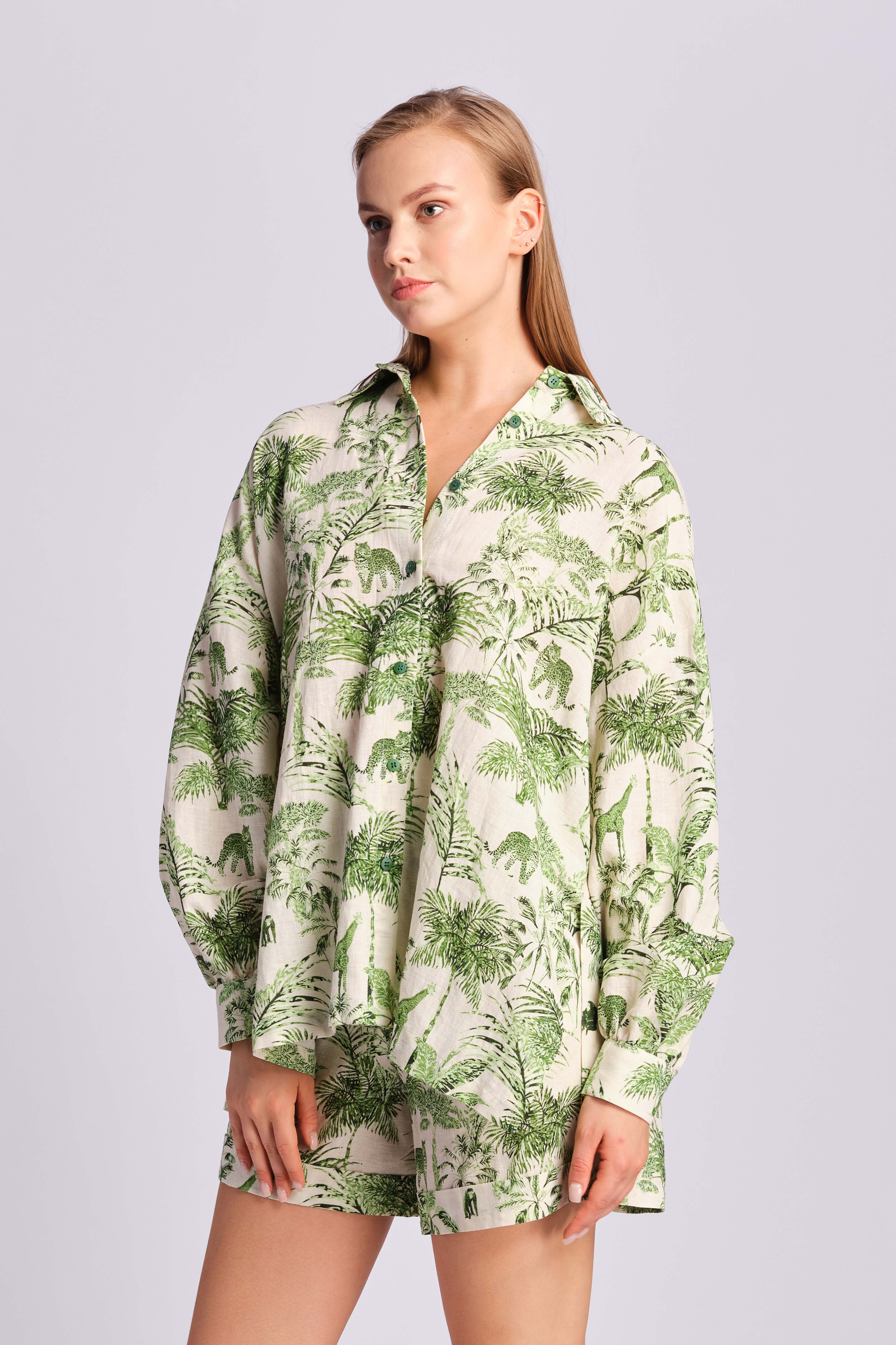 Piquant Green Women Shirt 