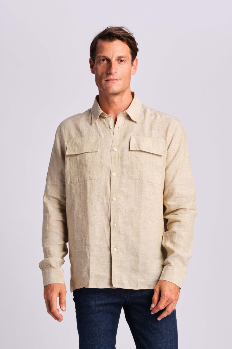 Pale Olive Men Shirt 