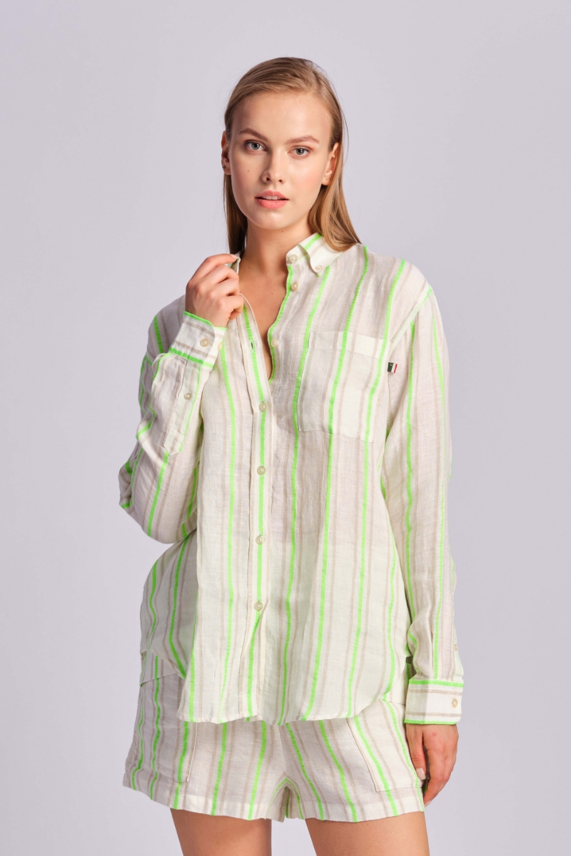 Classic Green Women Shirt 