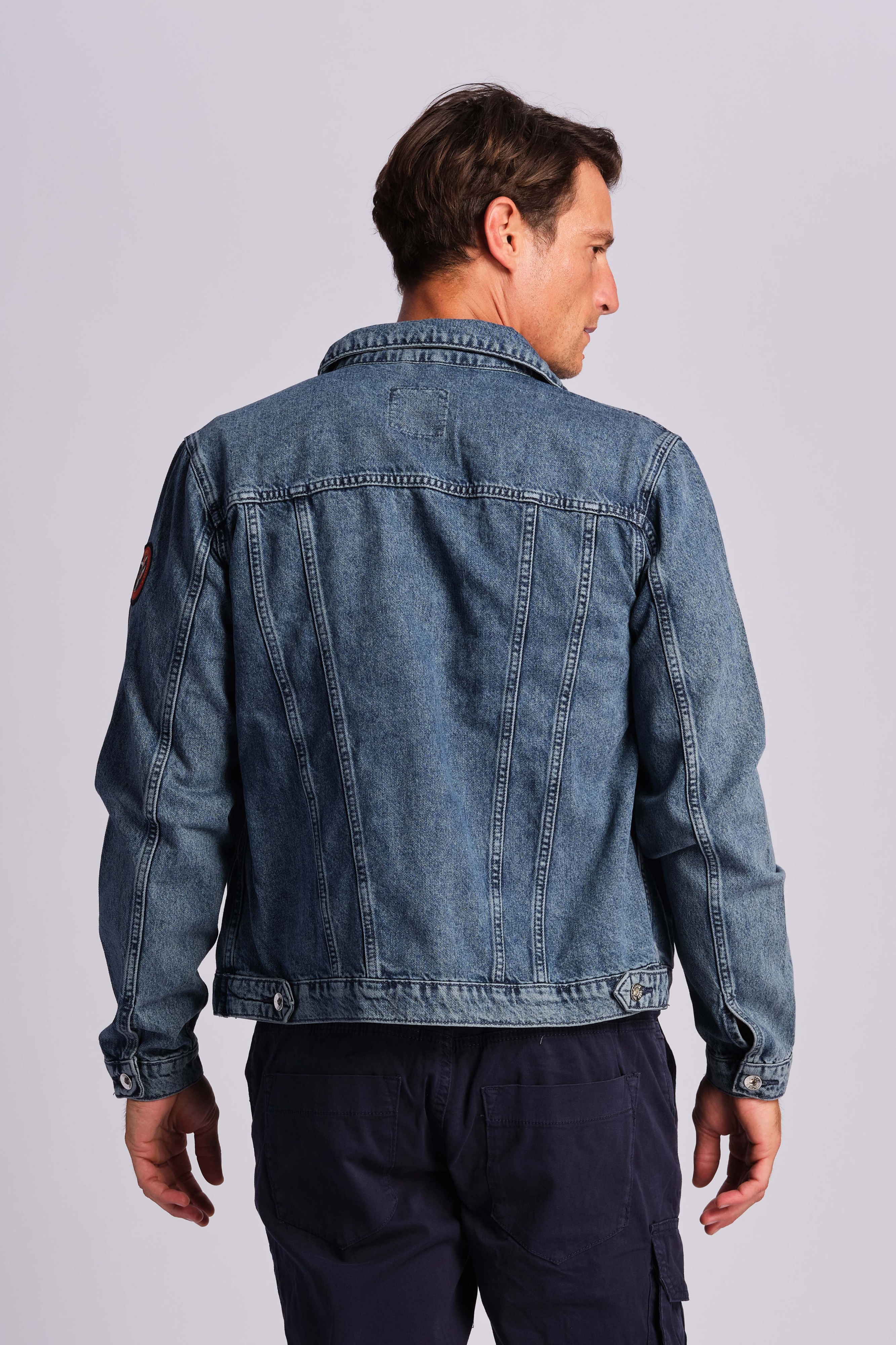 Imperial Blue Men Denim Jacket 