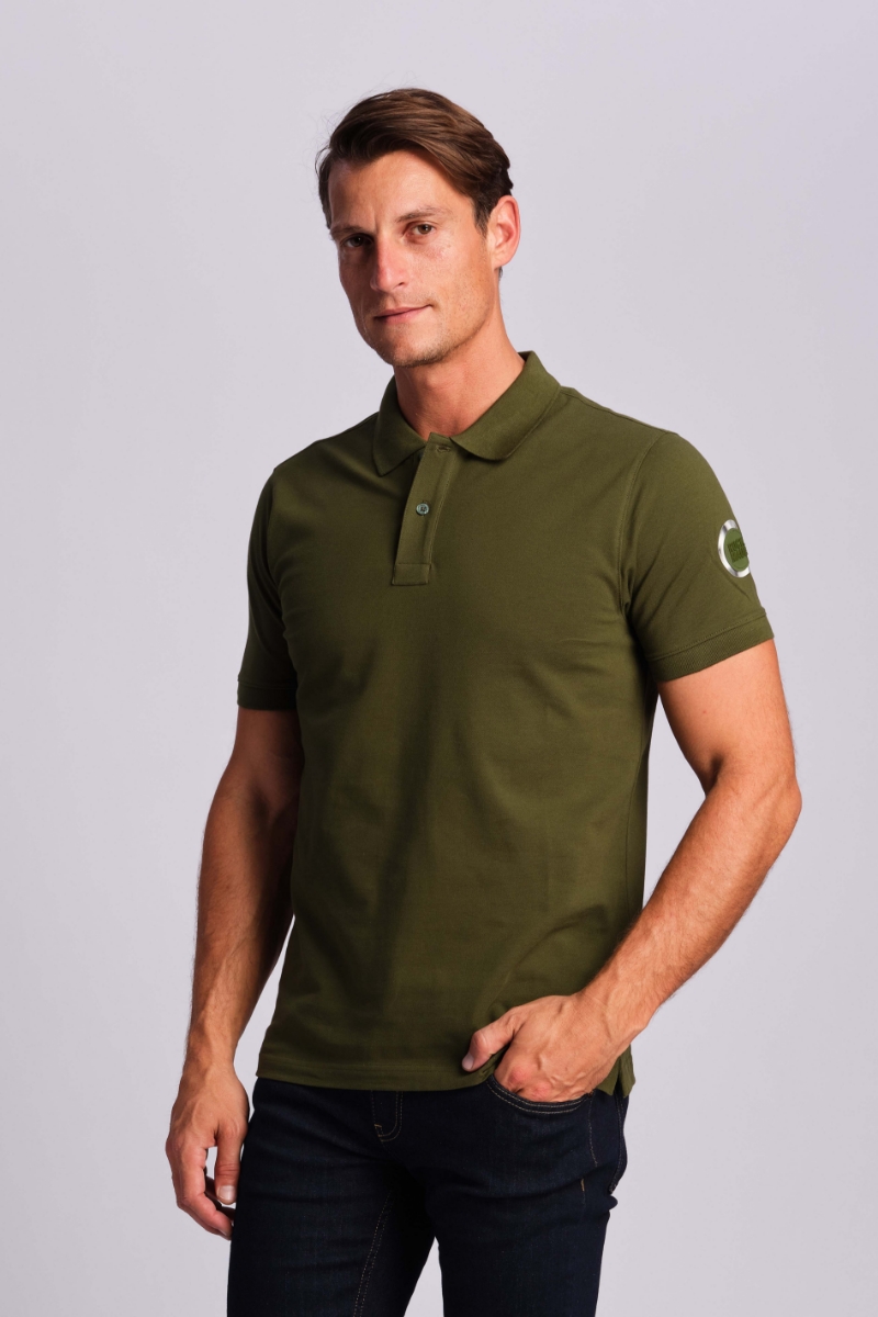 Verde Scuro Uomo Polo