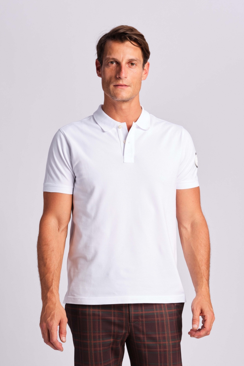 Weiß Mann Polo-t-shirt