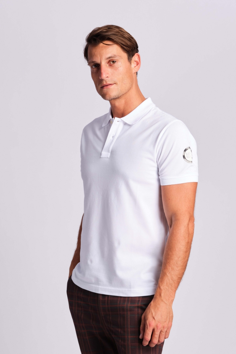 Weiß Mann Polo-t-shirt