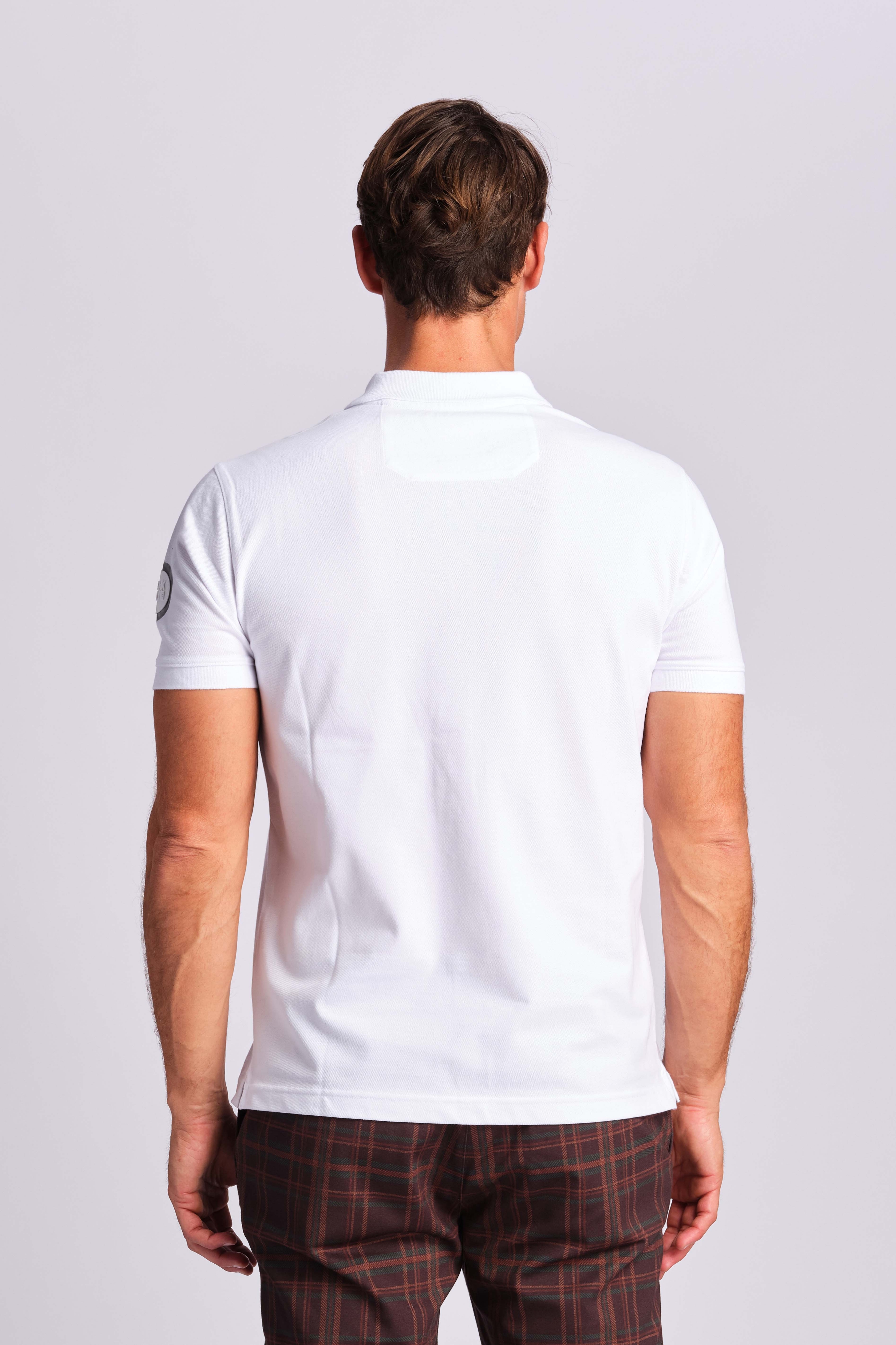 Whıte Men Polo T-shirt 