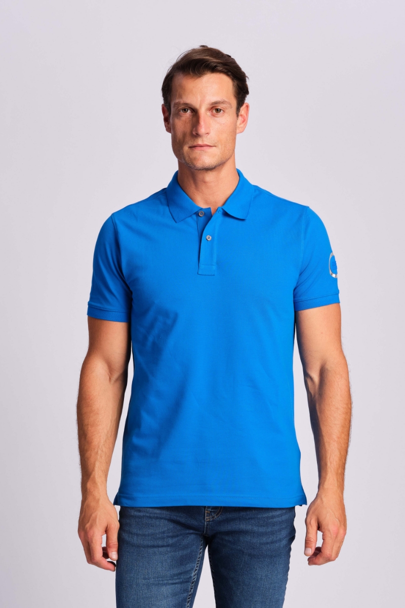 Blu Marino Uomo Polo