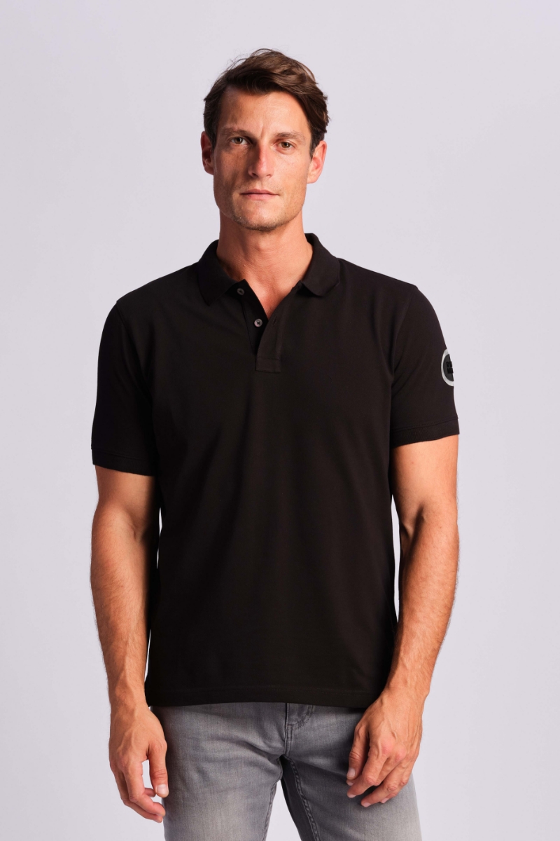 Schwarz Mann Polo-t-shirt