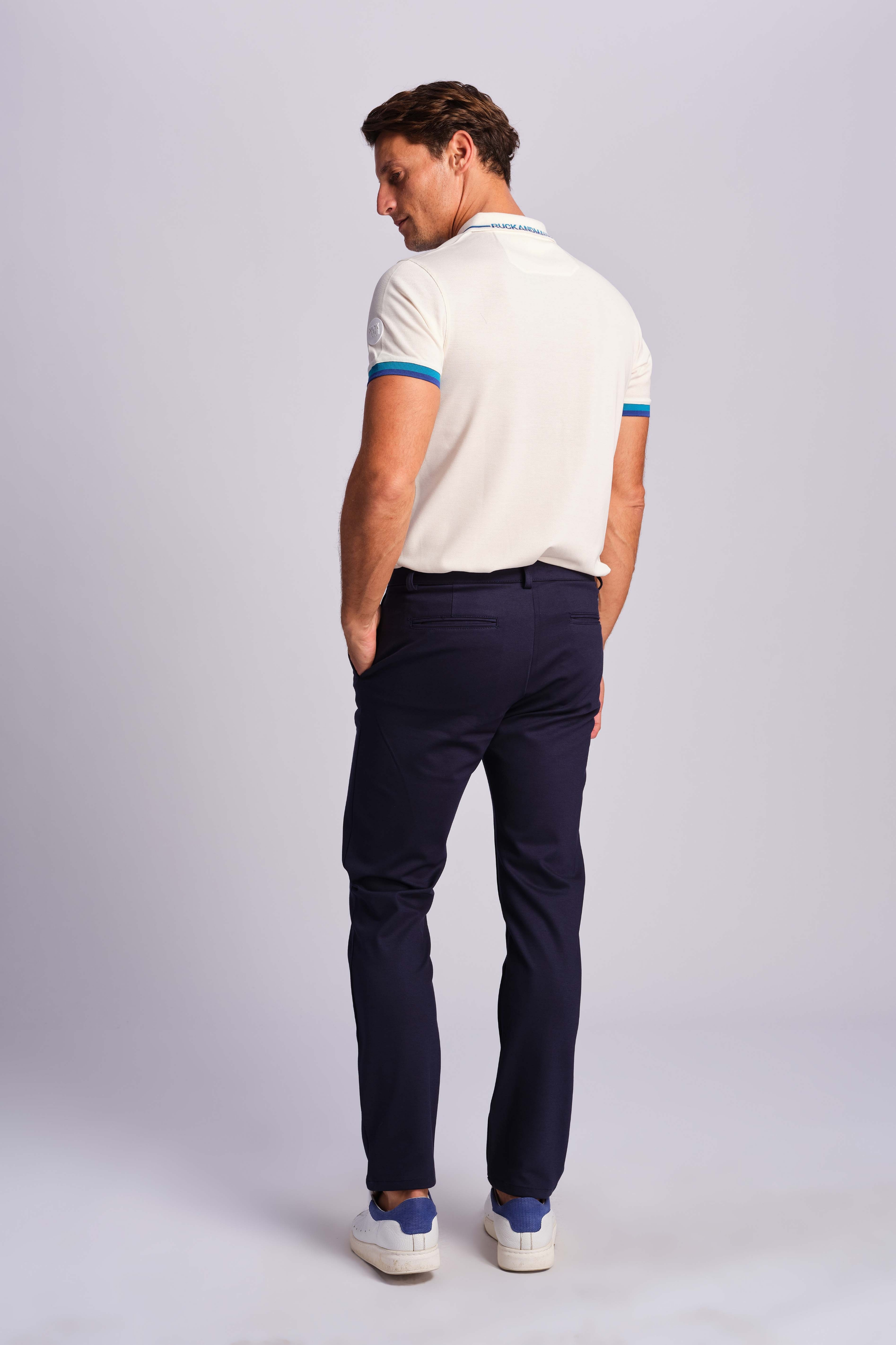 Blu Navy Uomo Pantaloni