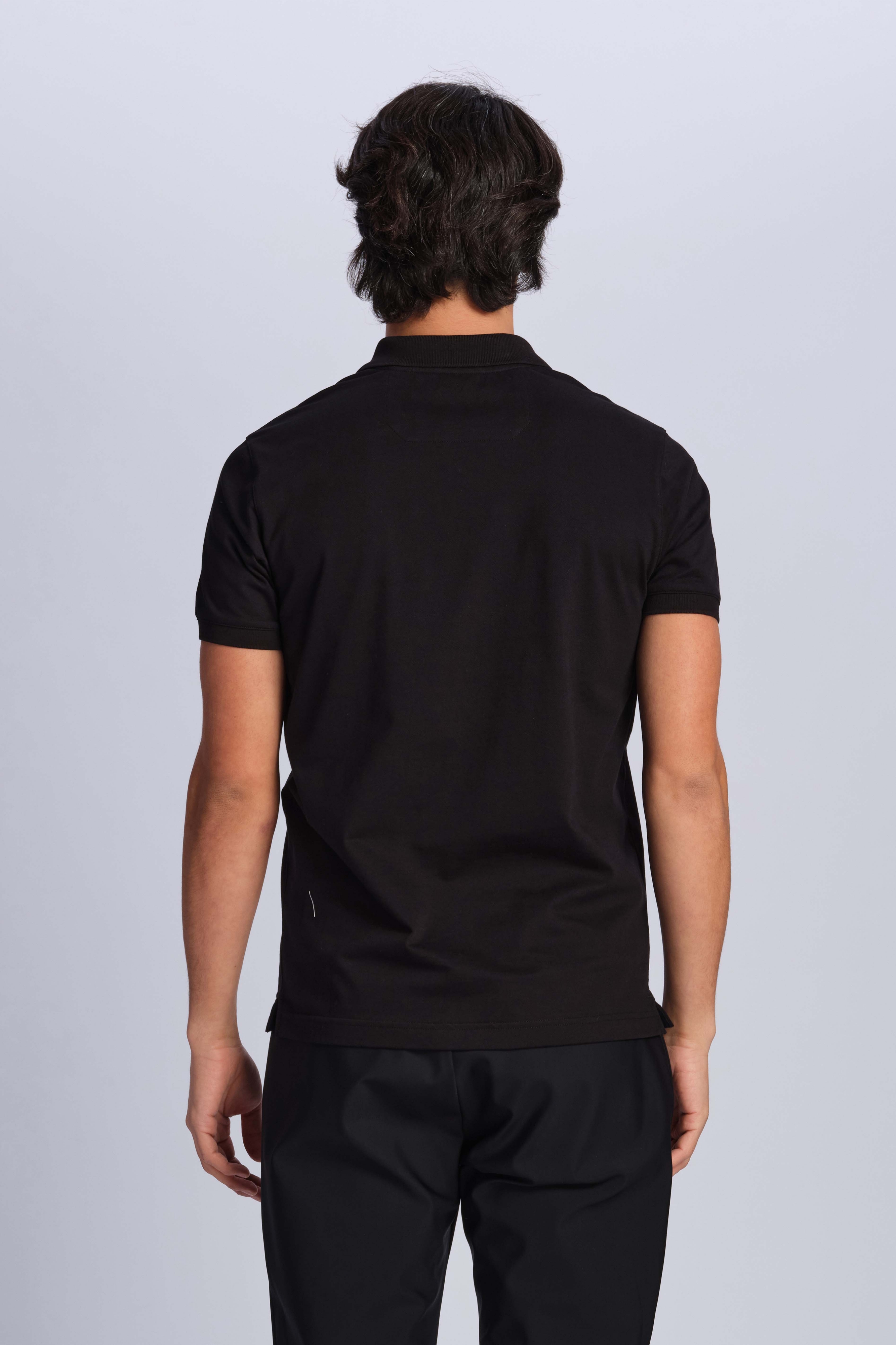 Schwarz Mann Polo-t-shirt