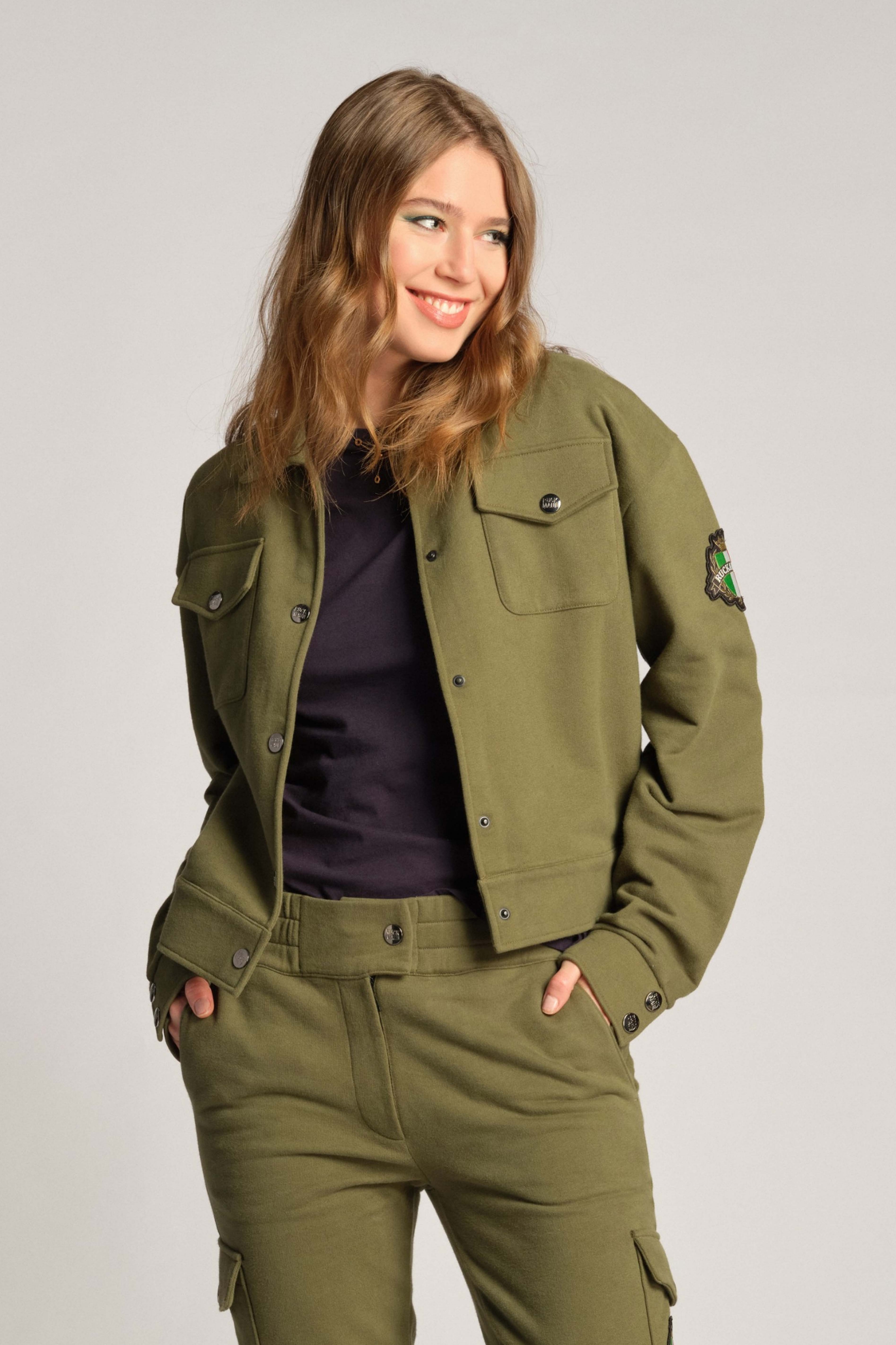 Grün Frau Sweatjacke