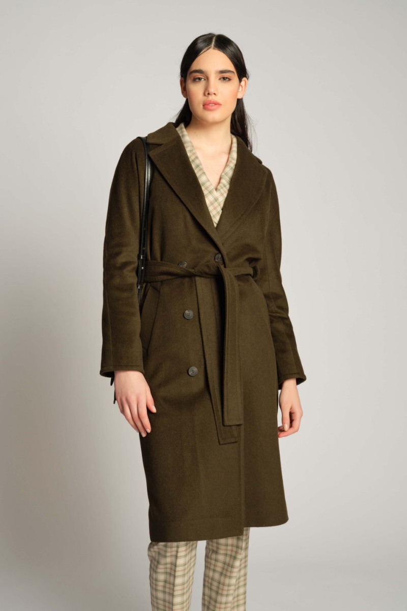 Verde Scuro Donna Trench