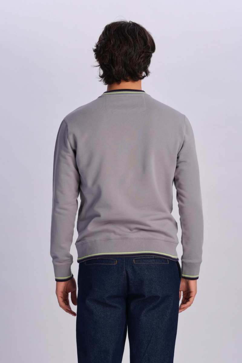 Grau Mann Sweatshirt