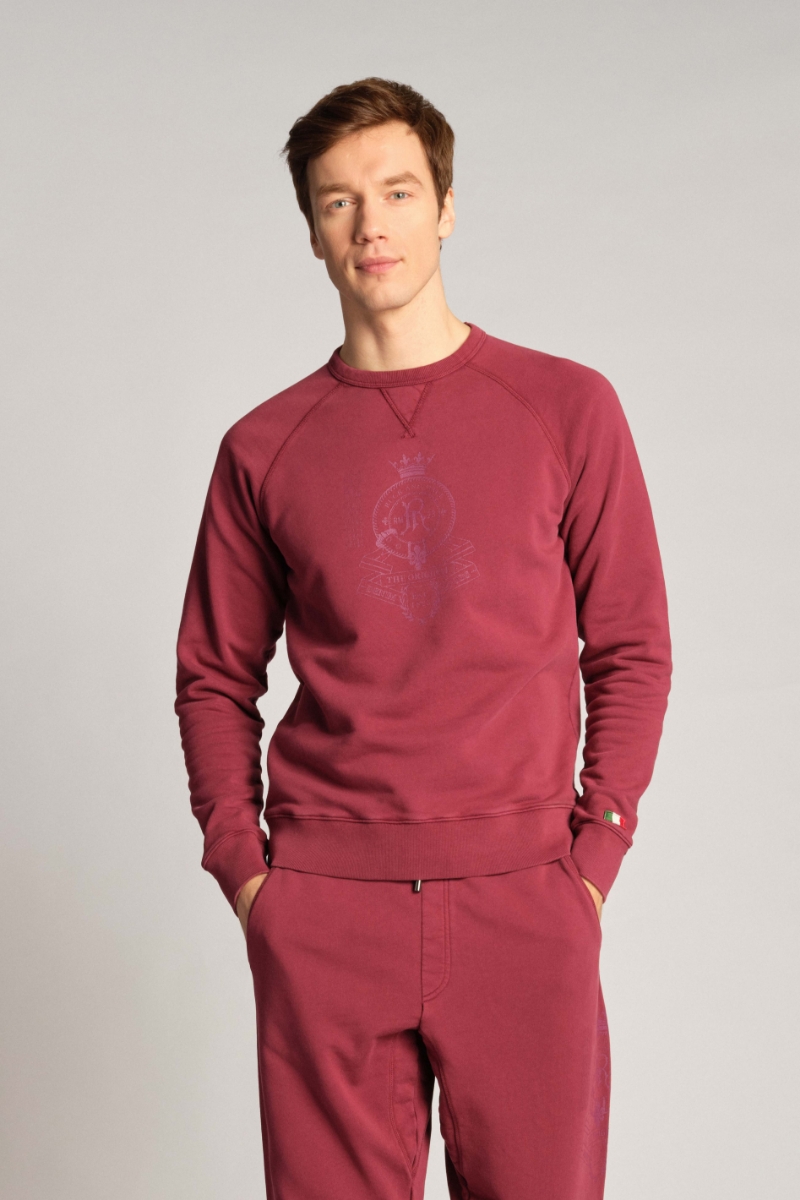 Bordo Erkek Sweatshirt