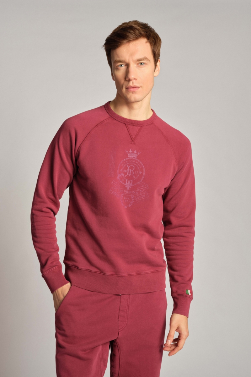 Bordo Erkek Sweatshirt