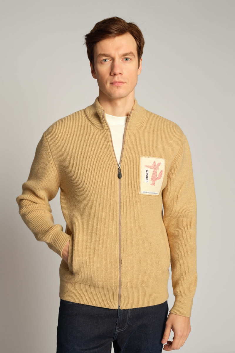 Beiges Men Cardigan 