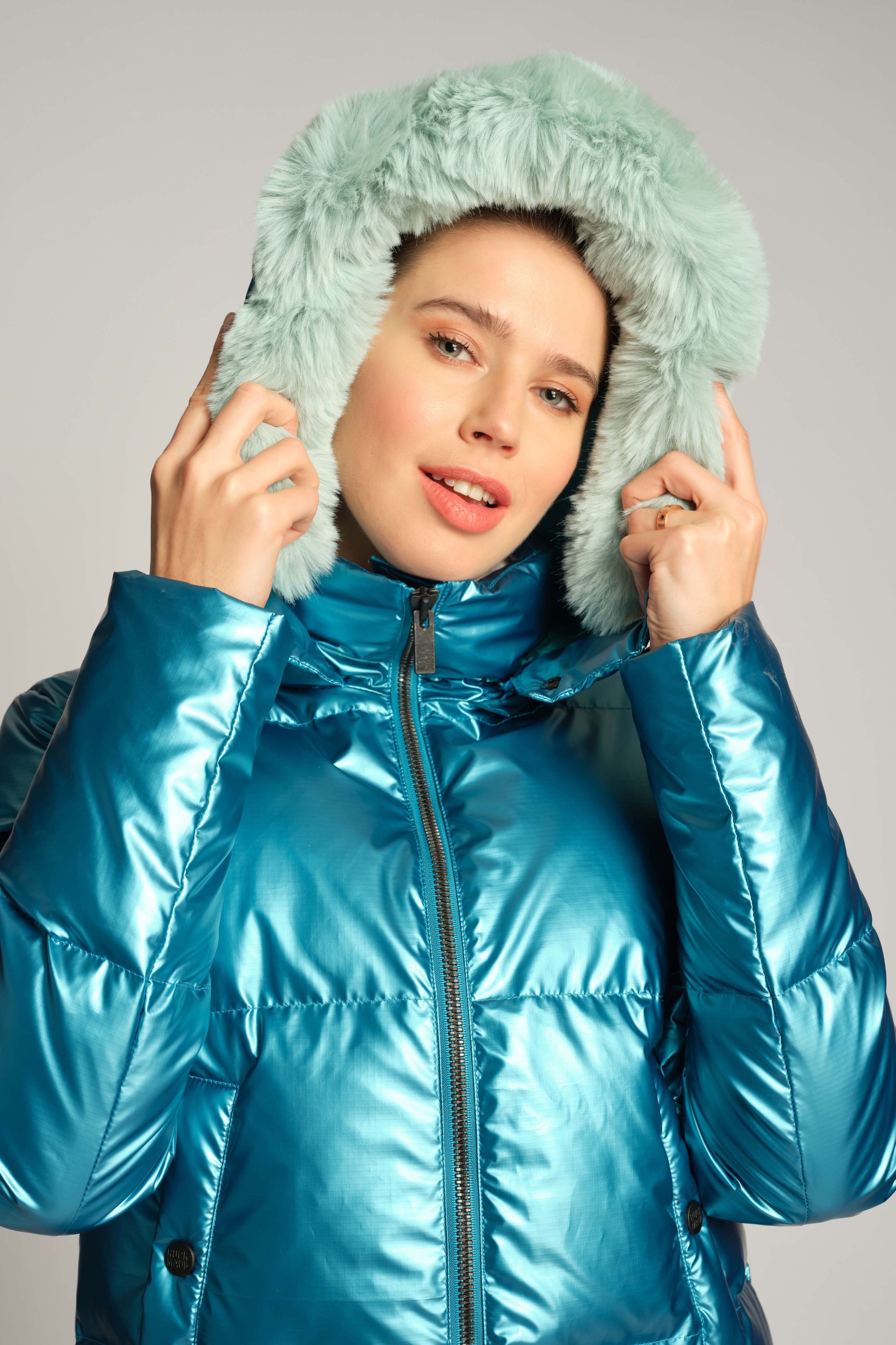 Blu Donna Giacca Outdoor