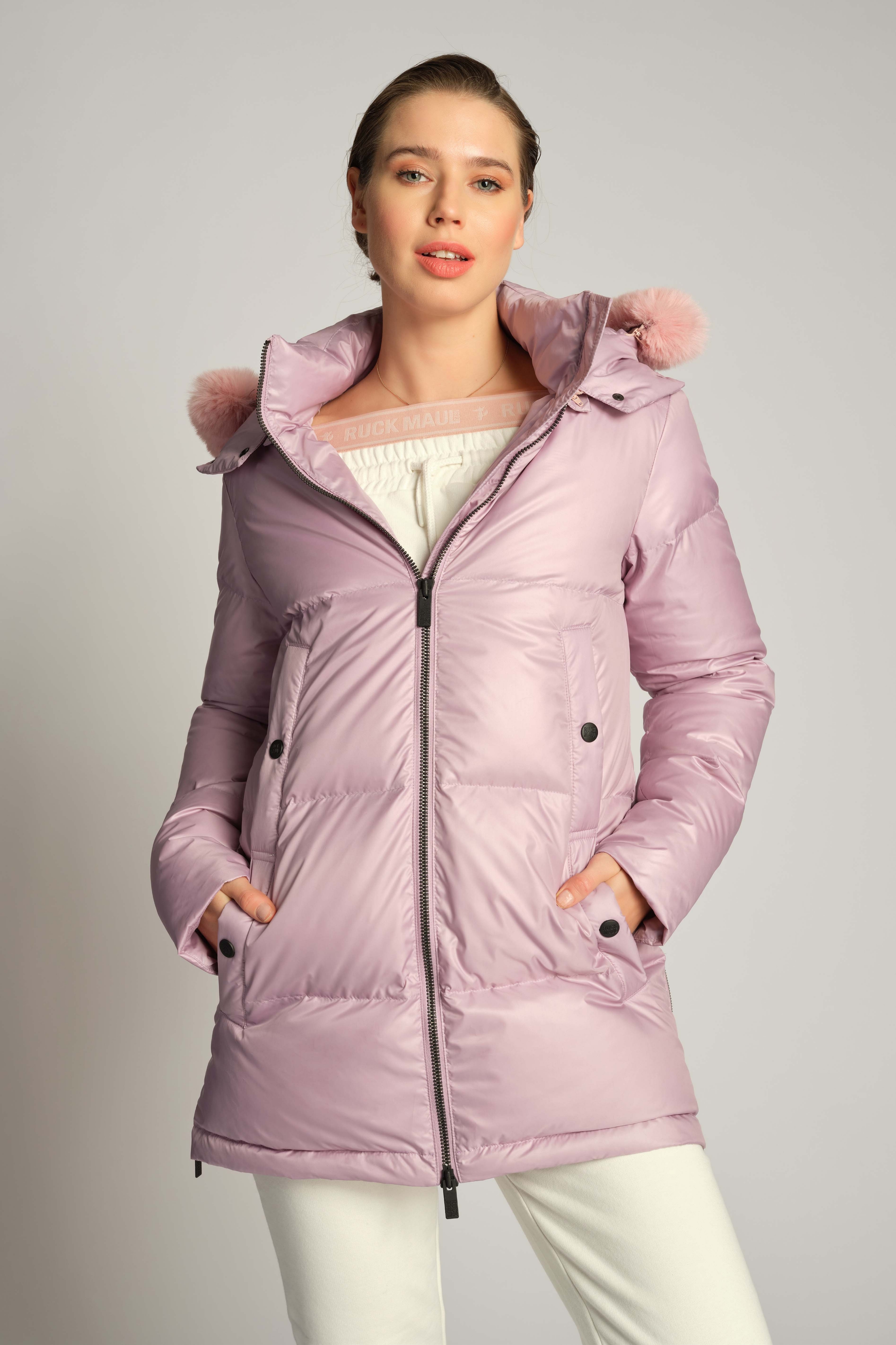 Fliederfarben Frau Outdoor-jacke