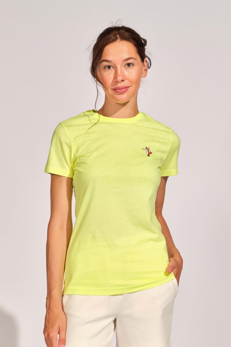 Neon Yellow Women T-shirt 