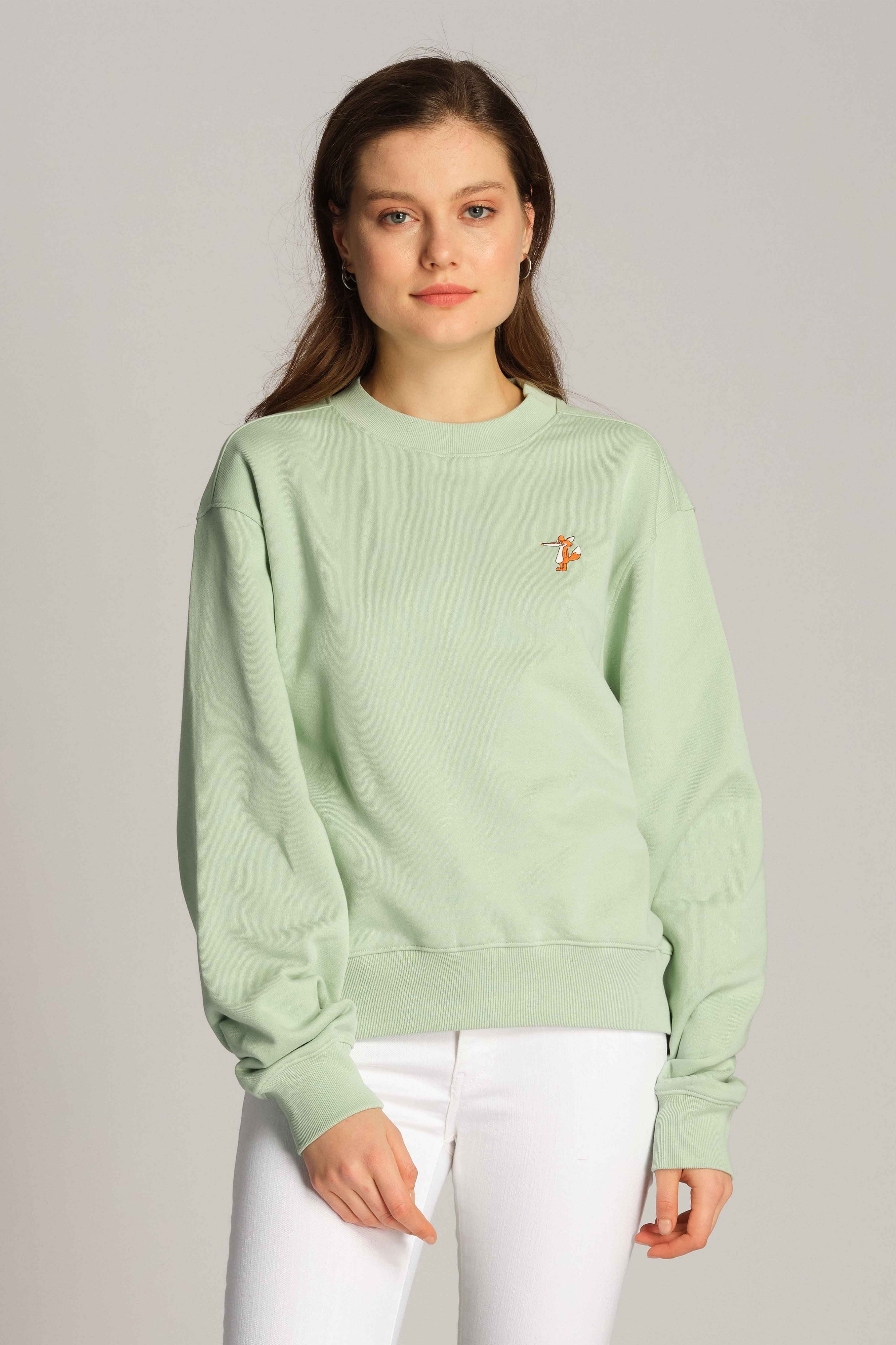 Cameo Green Women Sweatshirt 