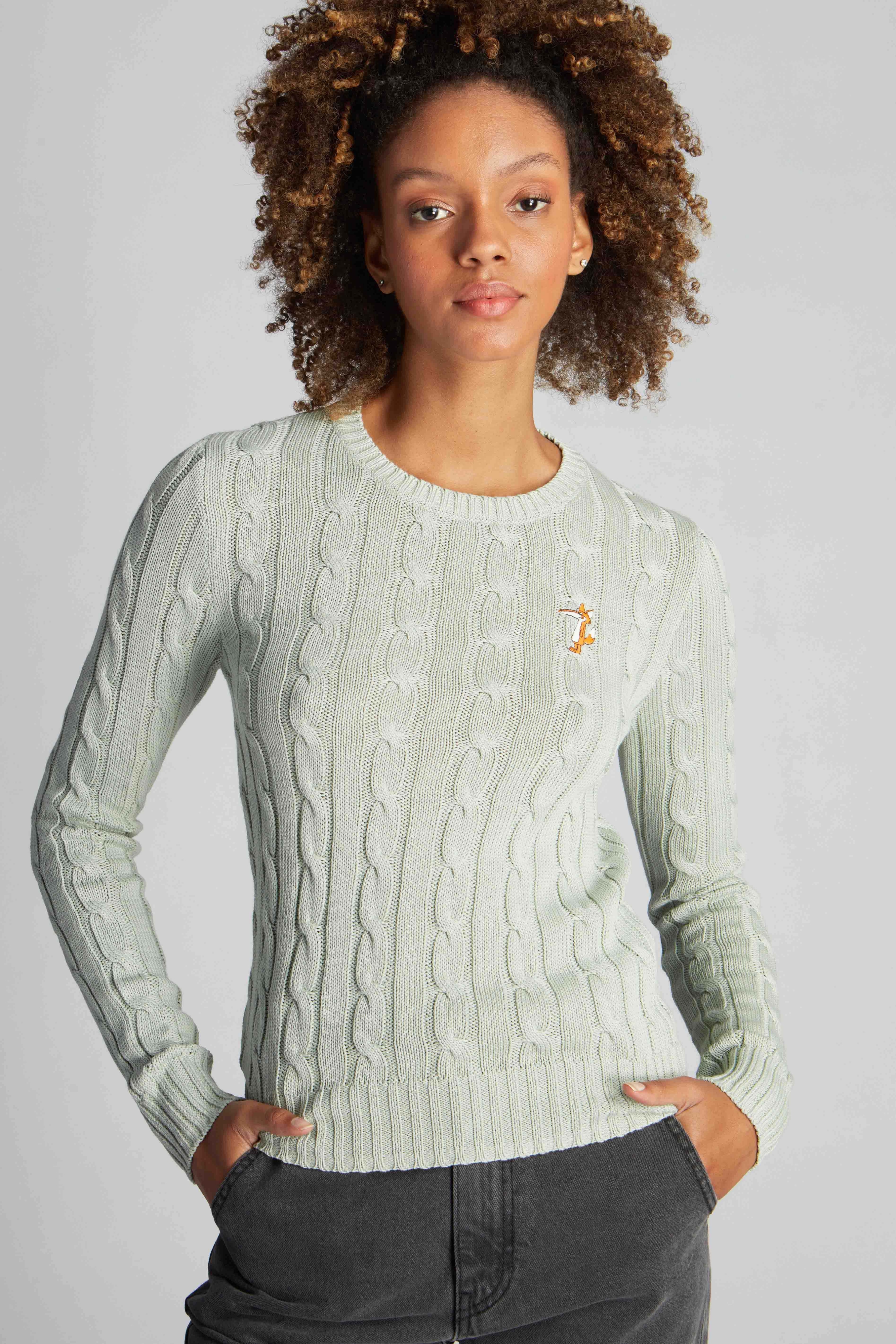 Cameo Green Women Sweater 