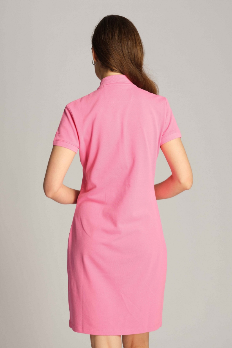 Neon-rosa Frau Kleid