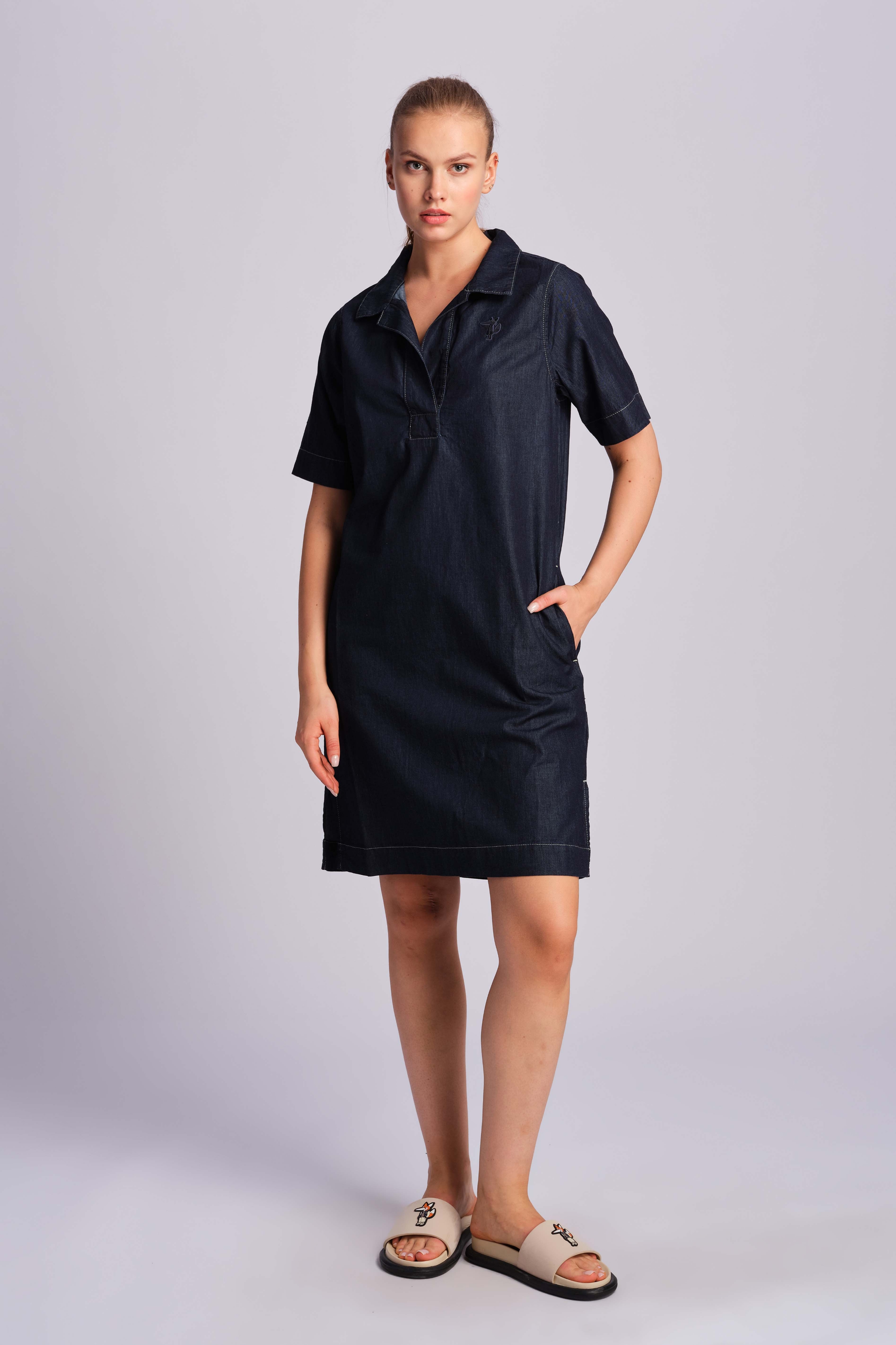 Navy Blue Women Dress 