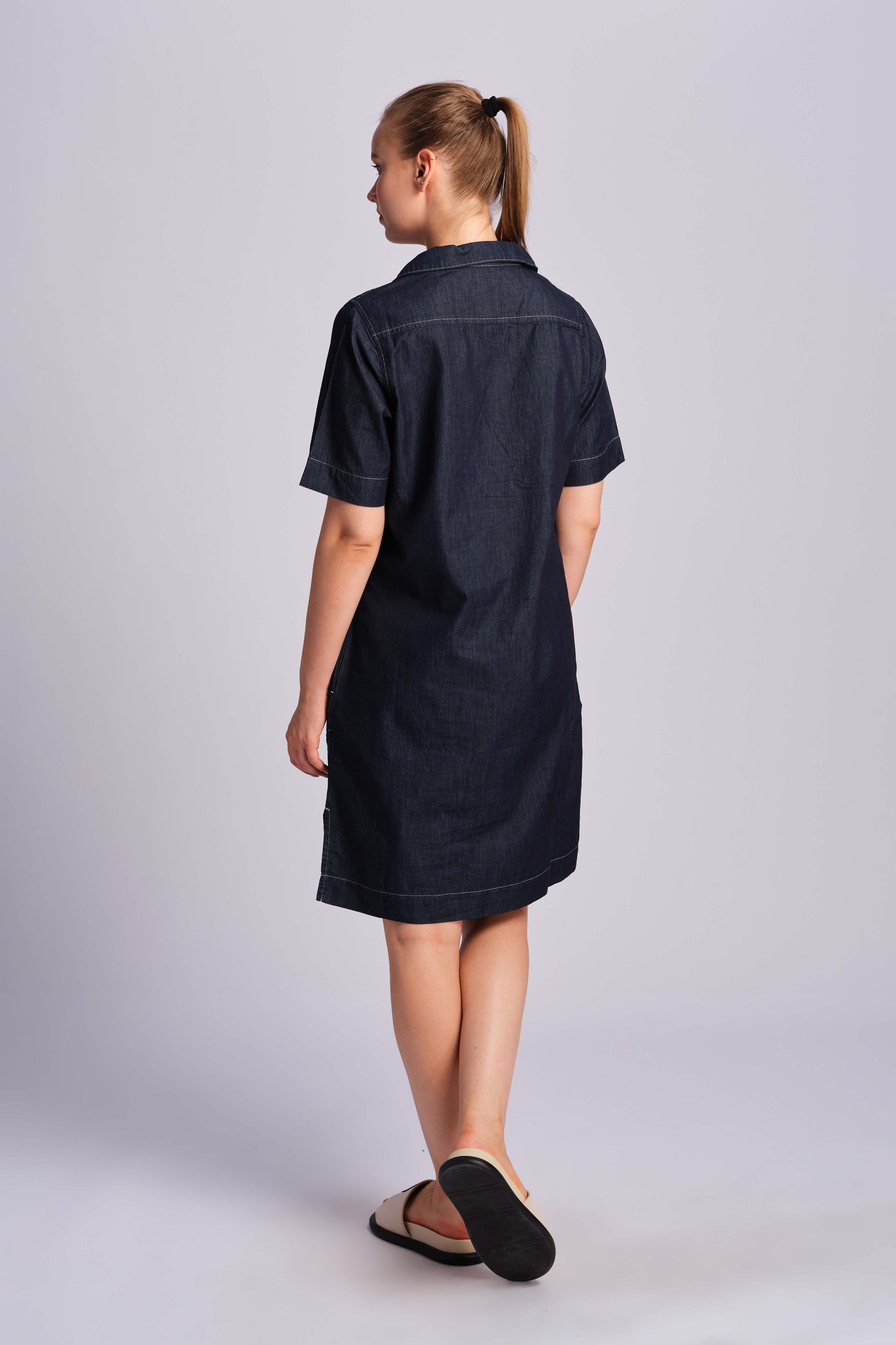 Navy Blue Women Dress 