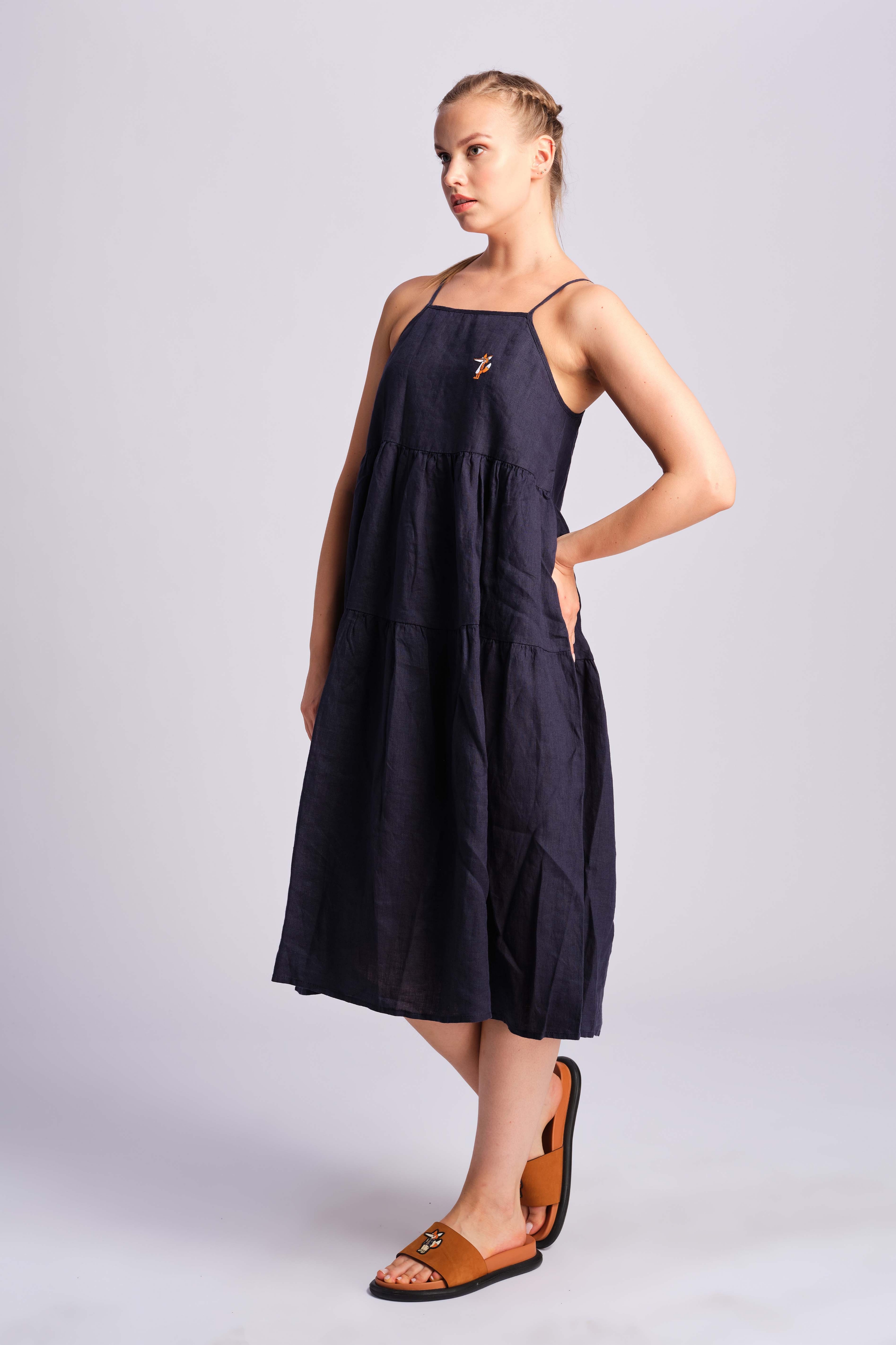 Navy Blue Women Dress 